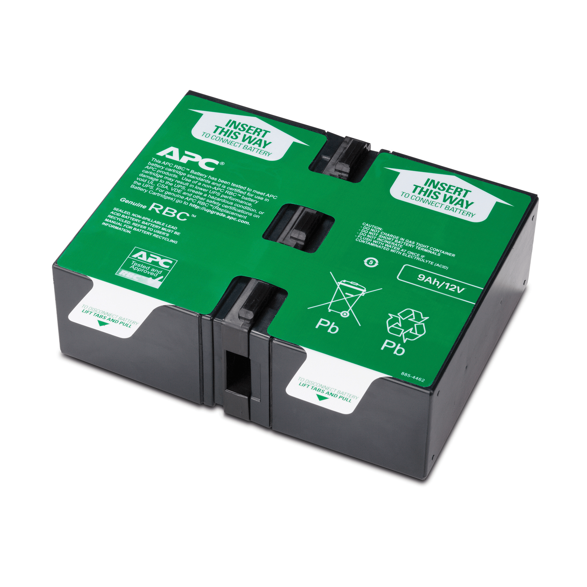 SCHNEIDER ELECTRIC - Cartuccia batteria di ricambio APC n. 124 con 2 anni di garanzia