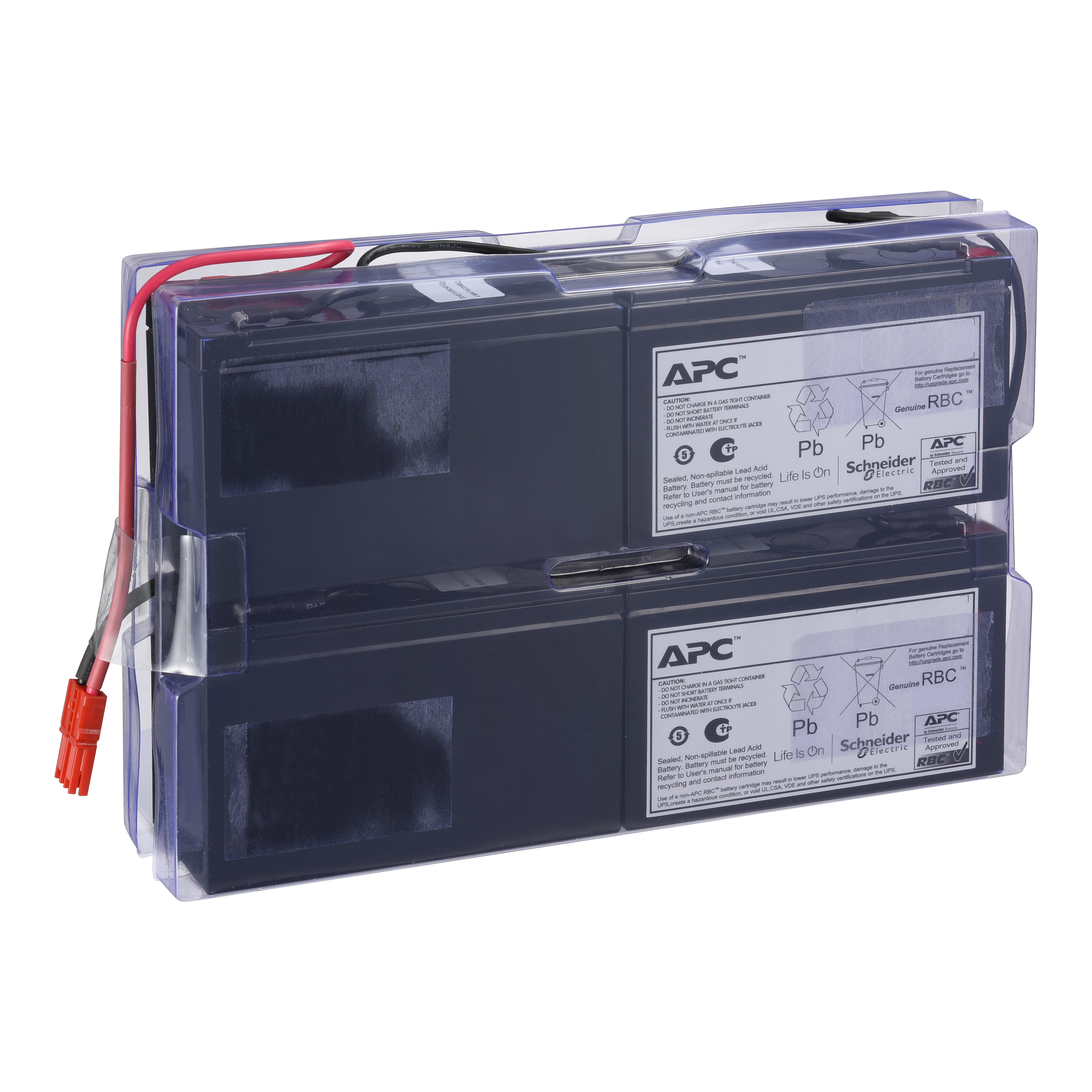 SCHNEIDER ELECTRIC - Cartuccia batteria di ricambio APC, VRLA, 9 Ah, 48 V DC, garanzia di 2 anni