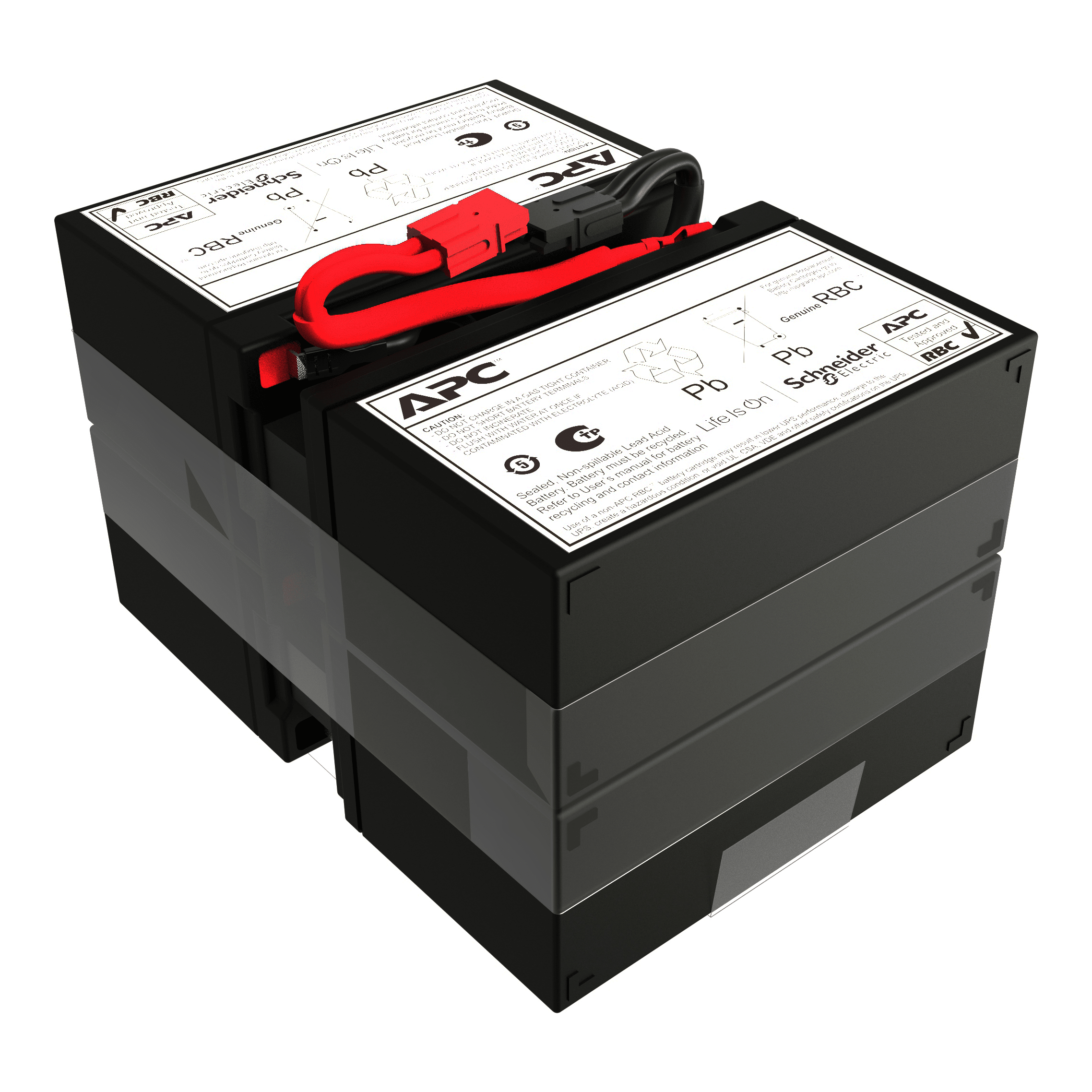 SCHNEIDER ELECTRIC - Cartuccia batteria di ricambio APC, VRLA, 9 Ah, 48 V DC, garanzia di 2 anni