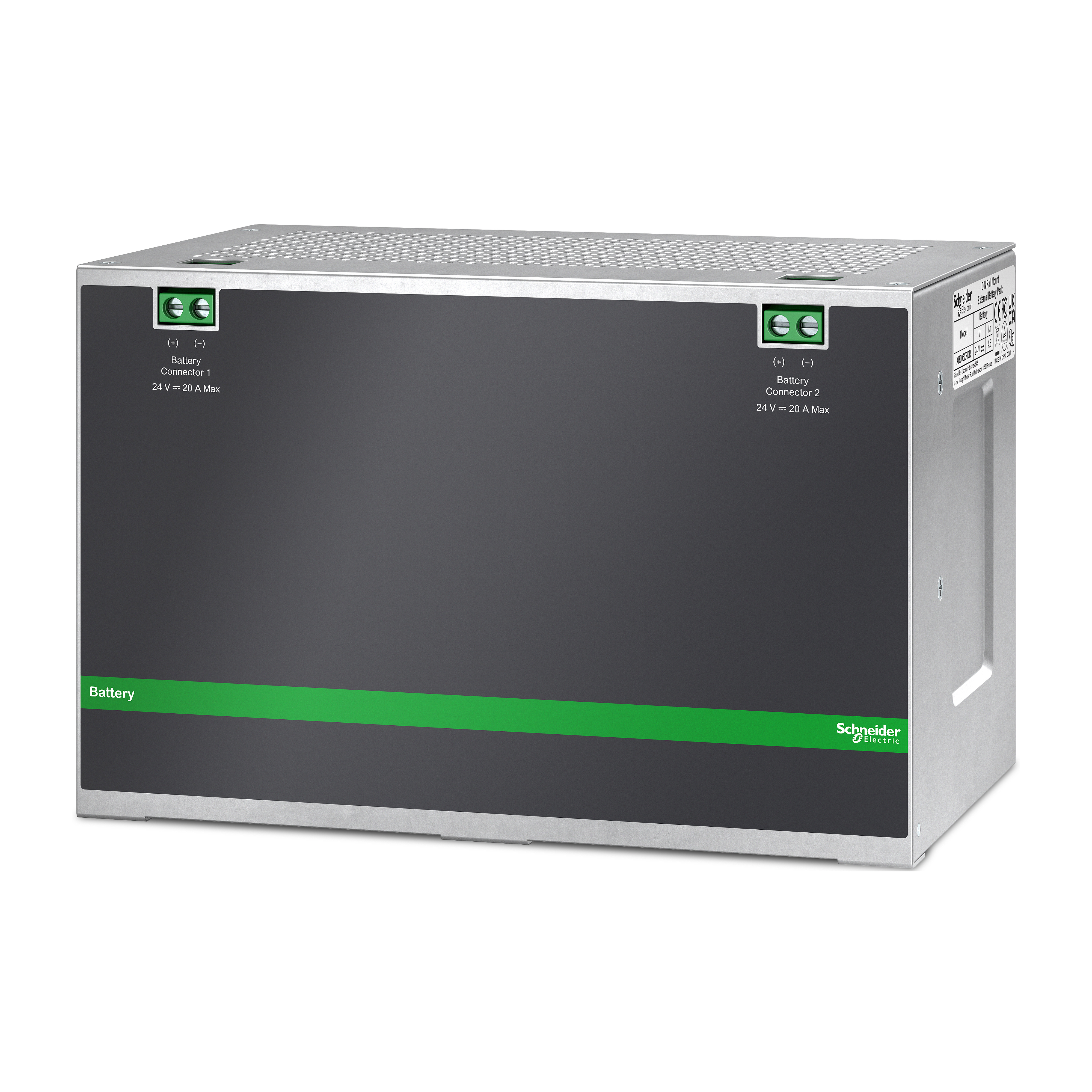 SCHNEIDER ELECTRIC - Modulo batterie per Easy UPS, 24 V CC-CC, guida DIN, industriale, 4,5 Ah