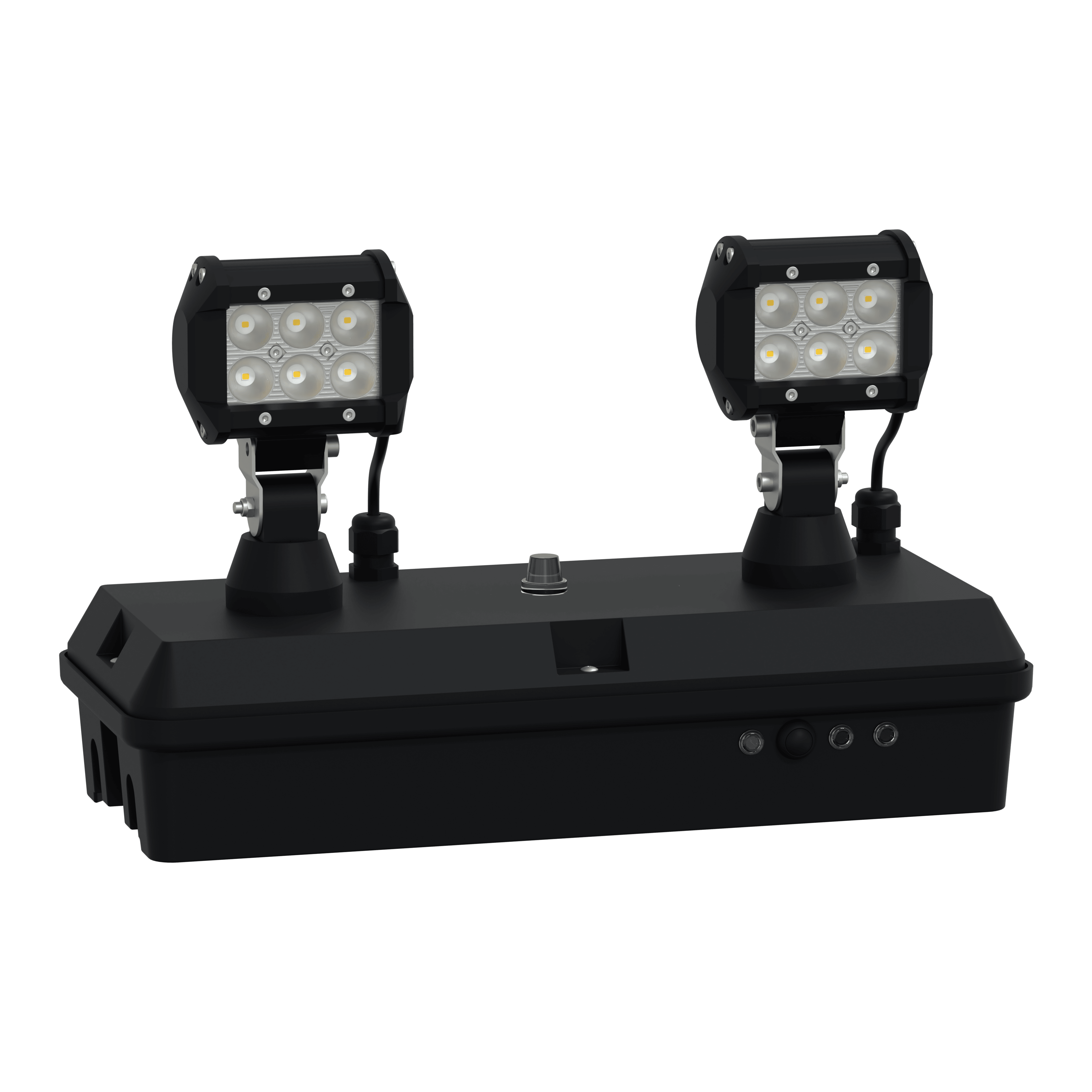 SCHNEIDER ELECTRIC - Exiway Smartduo, IP65, Autoalimentato Diagnosi Centralizzata (DiCube), 2400lm SE, 1h, Apparecchio di illuminazione di sicurezza OVA48060