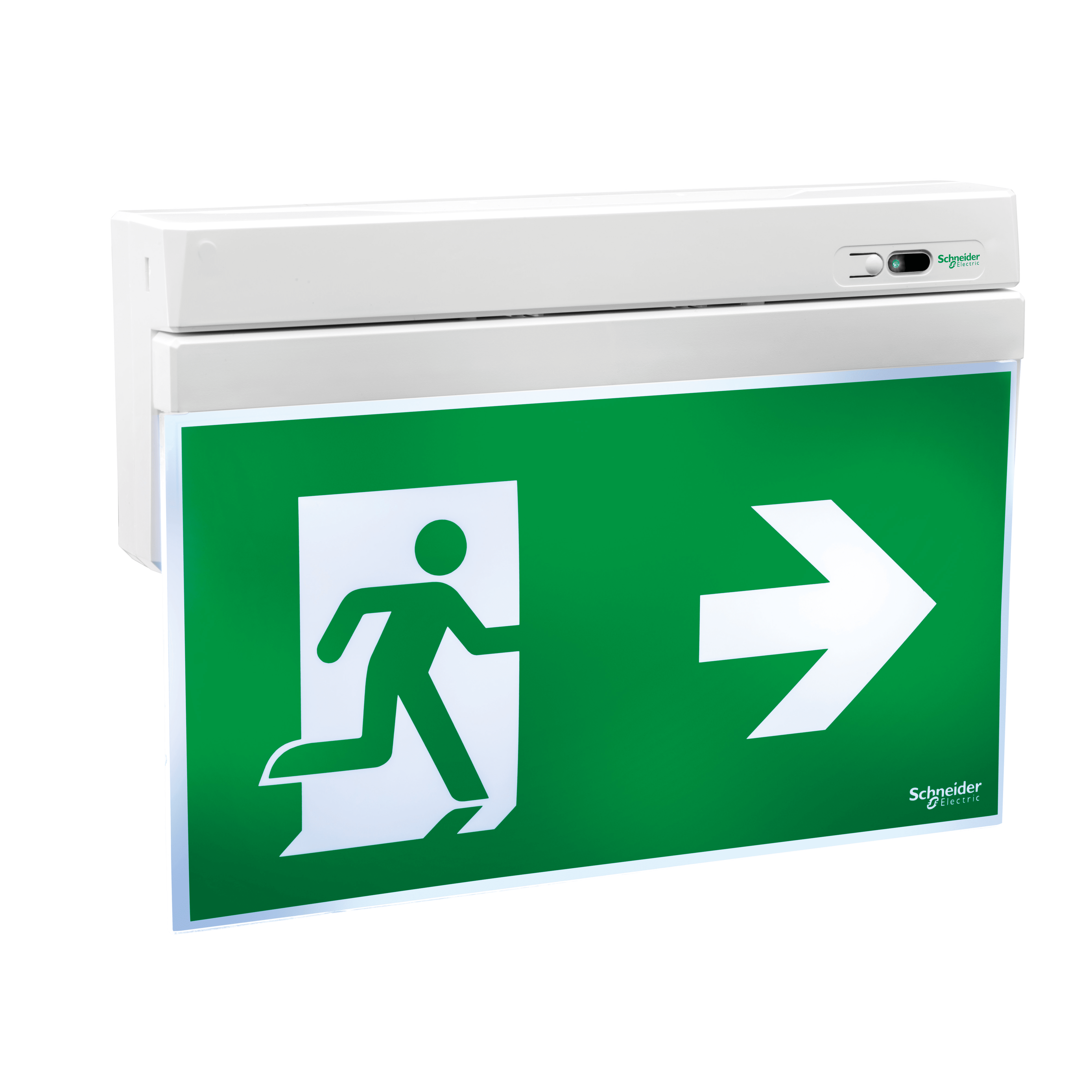 SCHNEIDER ELECTRIC - Exiway Smartexit, IP40, Autoalimentato Autodiagnosi Activa, SE-SA, 26m, 3h, Apparecchio di segnalazione di sicurezza