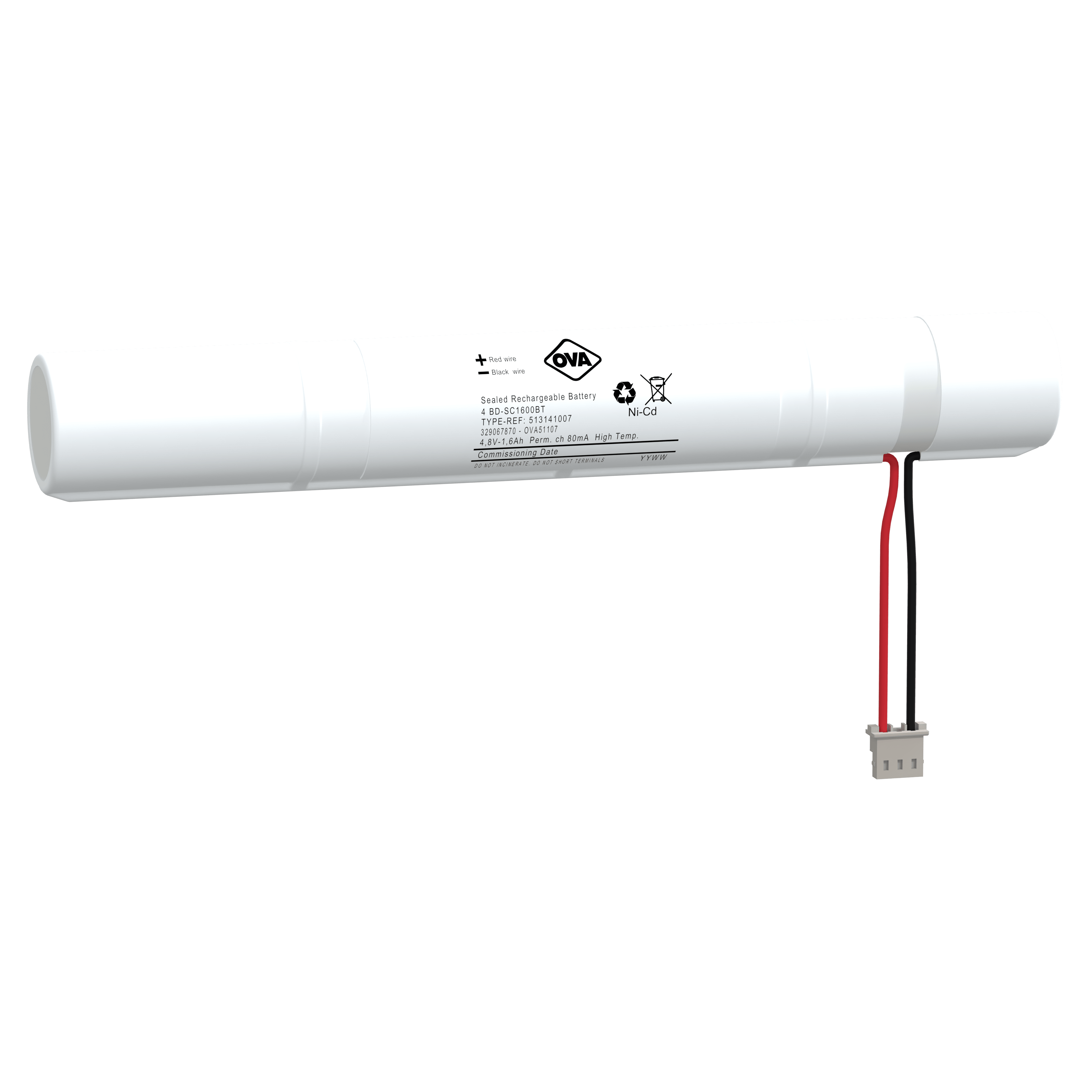 SCHNEIDER ELECTRIC - Batteria Ni-Cd HT 4,8V 1,6Ah bastone