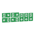 SCHNEIDER ELECTRIC - 7 Pittogrammi dedicate a scale e dislivelli, 45 gradi , Exiway Smartexit 26m, Accessorio di Segnalazione OVA53173