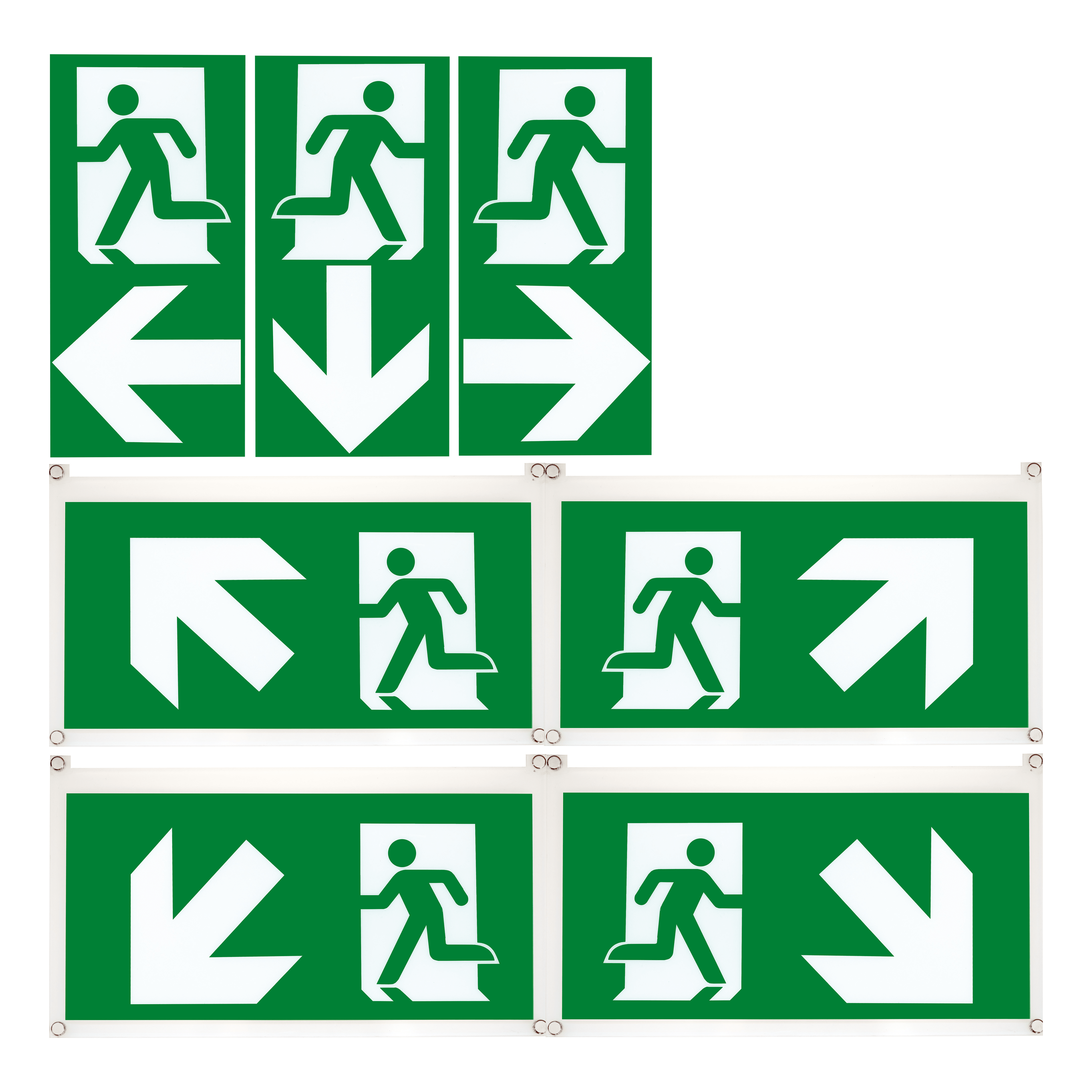 SCHNEIDER ELECTRIC - 7 Pittogrammi dedicate a scale e dislivelli, 45 gradi, Exiway Smartexit 32m, Accessorio di Segnalazione OVA53174