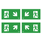 SCHNEIDER ELECTRIC - Exiway Smartbeam Incasso, 4 pittogrammi 45 gradi, 20m, accessorio