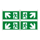 SCHNEIDER ELECTRIC - Exiway Easysign 24m, 4 Pittogrammi 45 gradi , accessorio di segnalazione