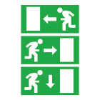 SCHNEIDER ELECTRIC - 3 Pittogrammi Destro, Sinistro, Basso, Rilux LED T5, Accessorio di segnalazione