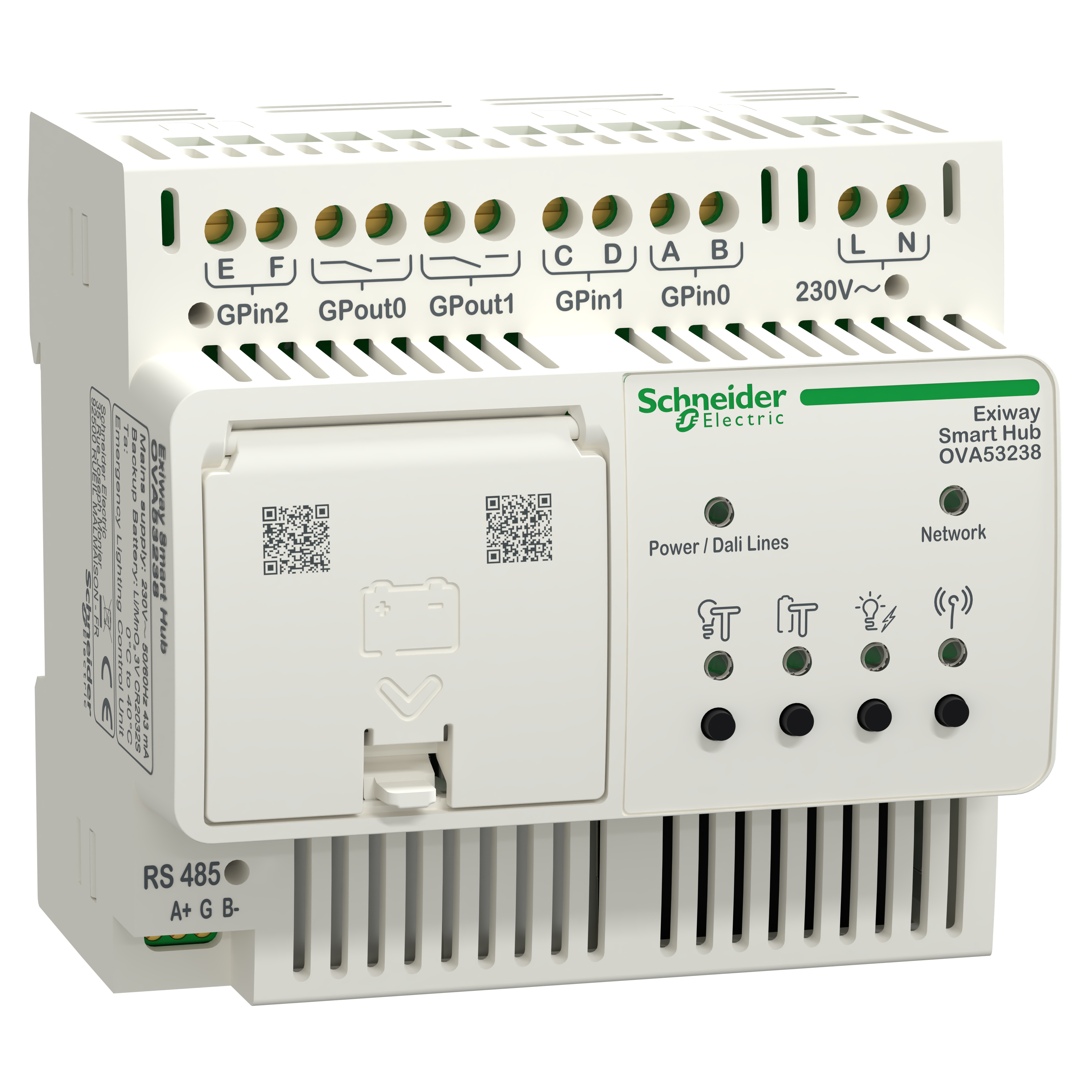 SCHNEIDER ELECTRIC - Centralina Smart Hub DiCube, bianca
