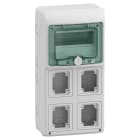 SCHNEIDER ELECTRIC - Quadro Mureva Enclosures IP65 8 moduli 4 prese da incasso 10364