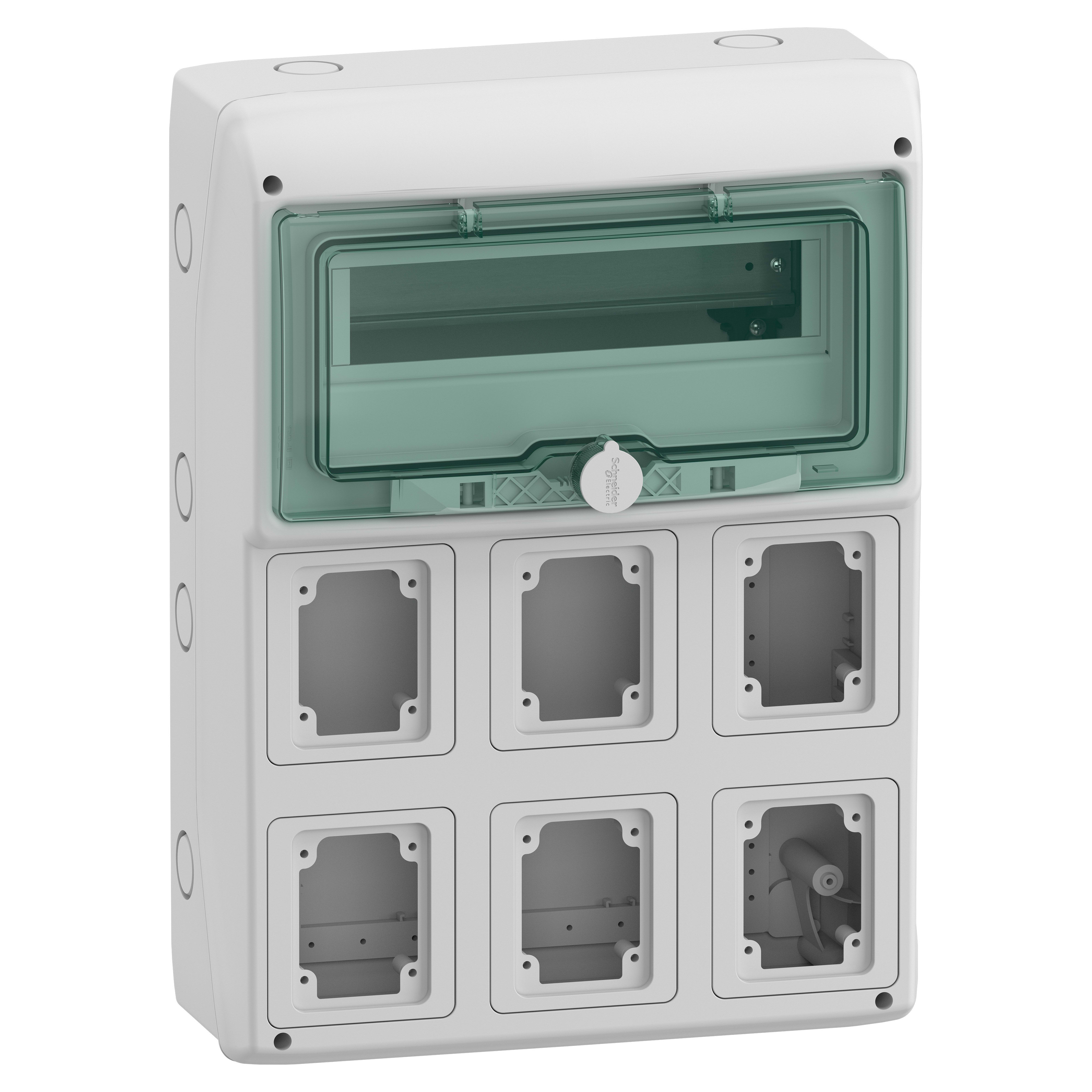SCHNEIDER ELECTRIC - Quadro Mureva Enclosures IP65 12+1 moduli 6 prese da incasso 10366