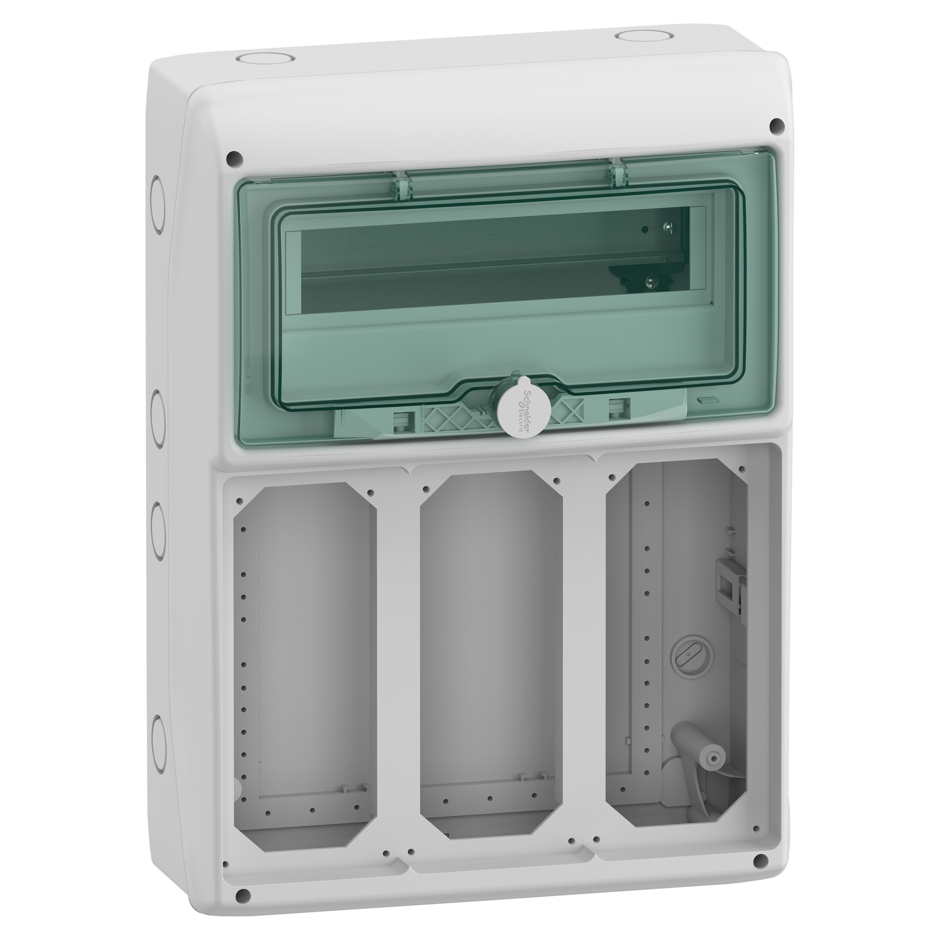 SCHNEIDER ELECTRIC - Quadro Mureva Enclosures IP65 12+1 modulo 3 prese interbloccata Unika
