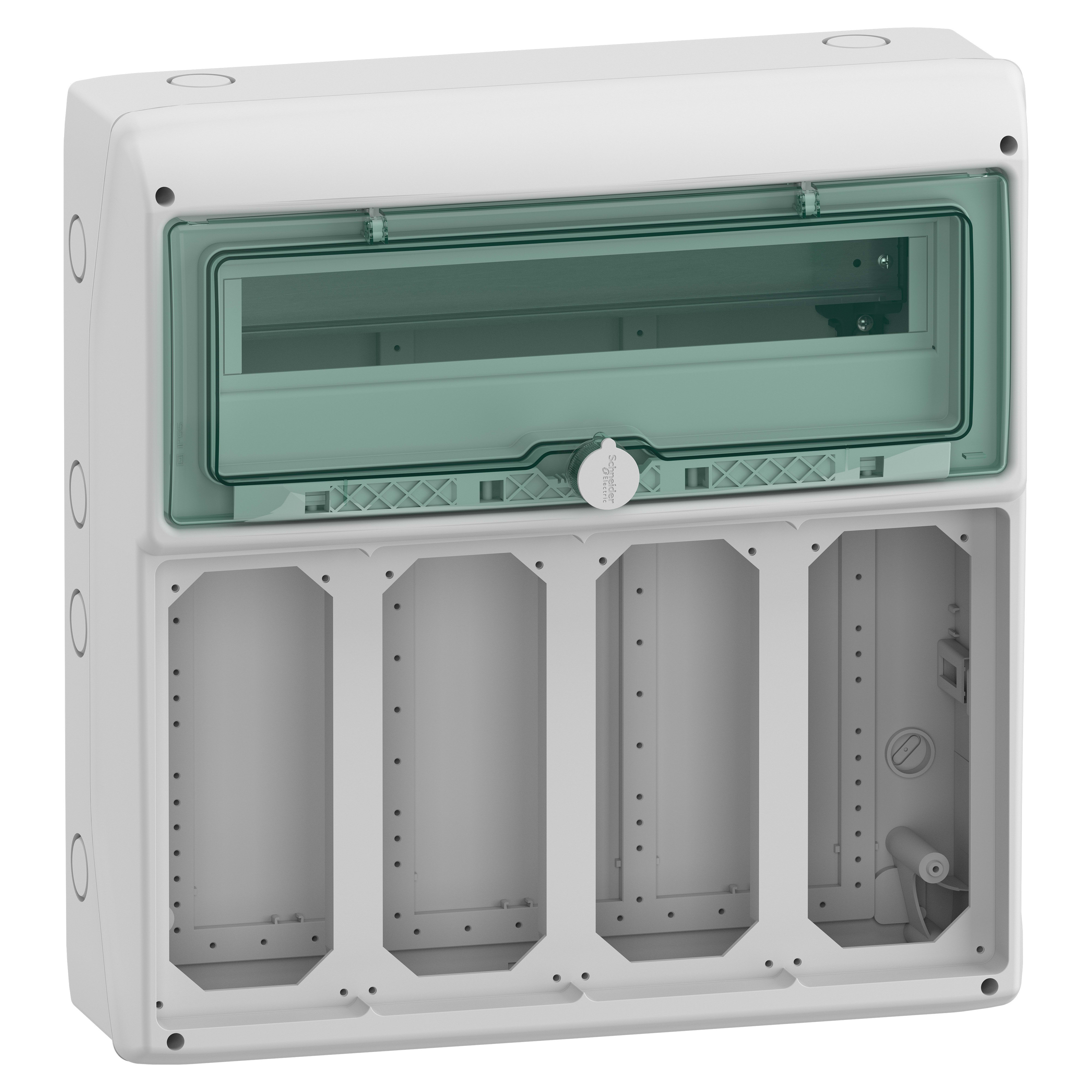 SCHNEIDER ELECTRIC - Quadro Mureva Enclosures IP65 18+1 modulo 4 prese interbloccata Unika 10373