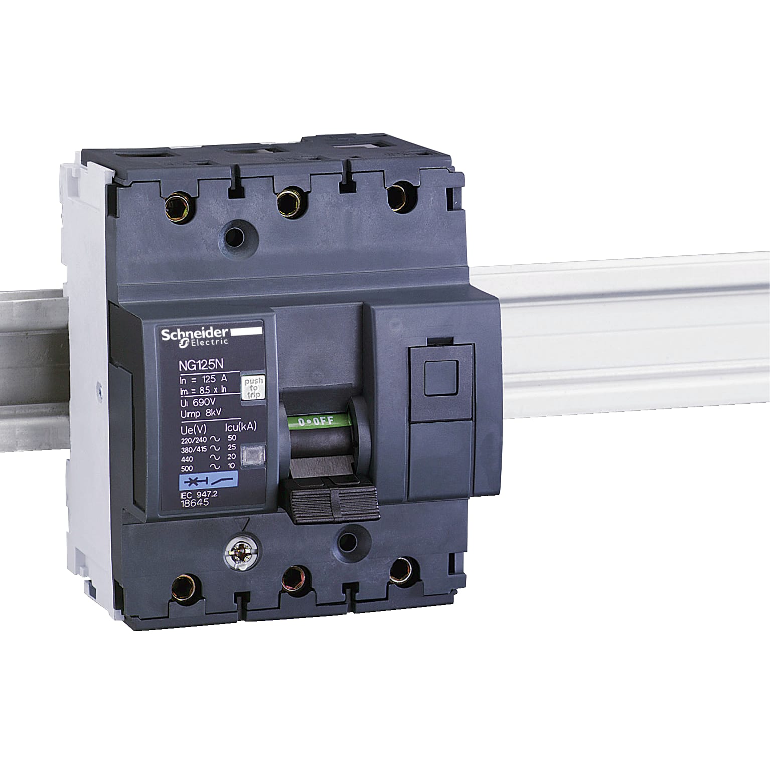 SCHNEIDER ELECTRIC - Interruttore magnetotermico NG125N 3P C 50A 25kA