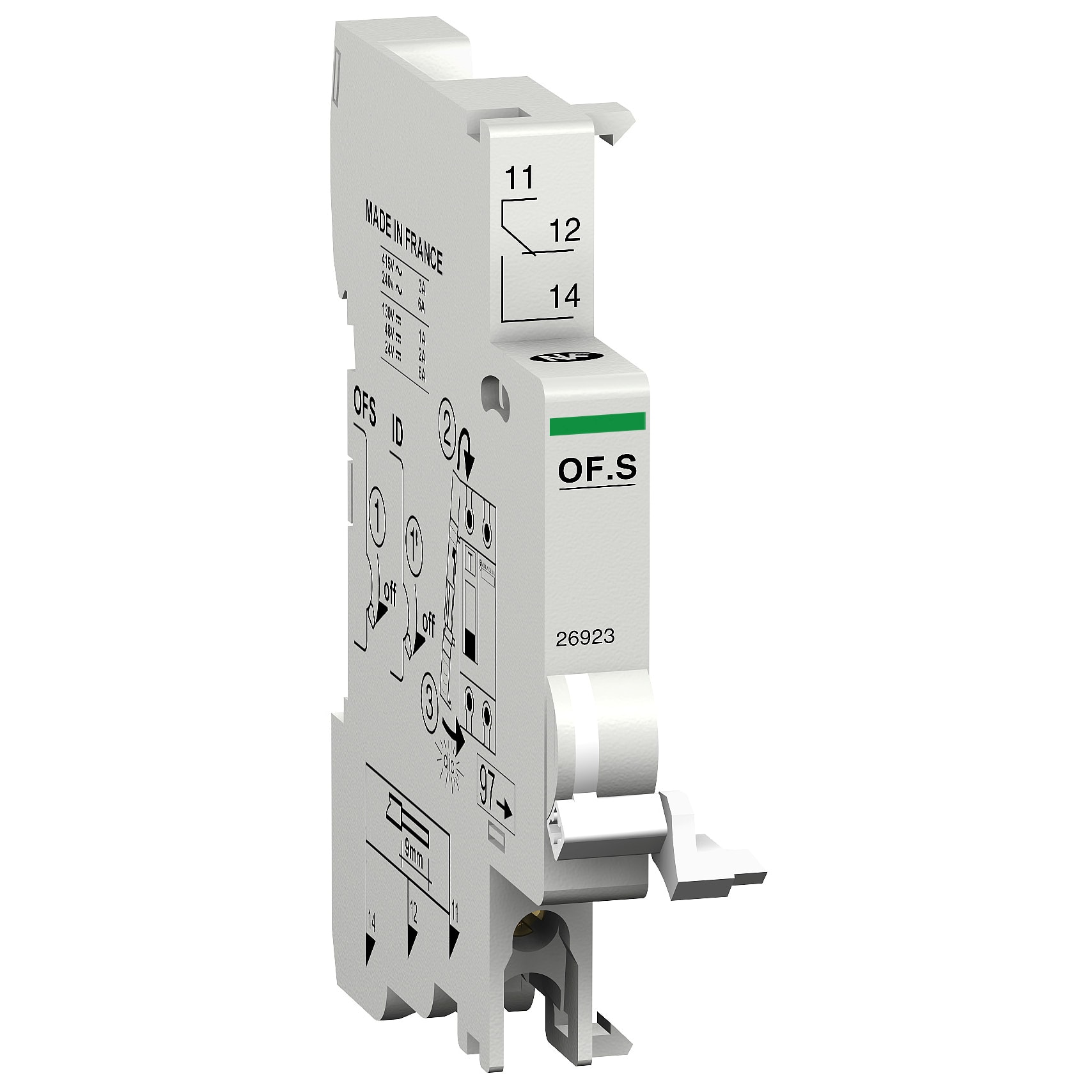 SCHNEIDER ELECTRIC - Contatto ausiliario Multi9 OF.S aperto-chiuso per RCCB 26923
