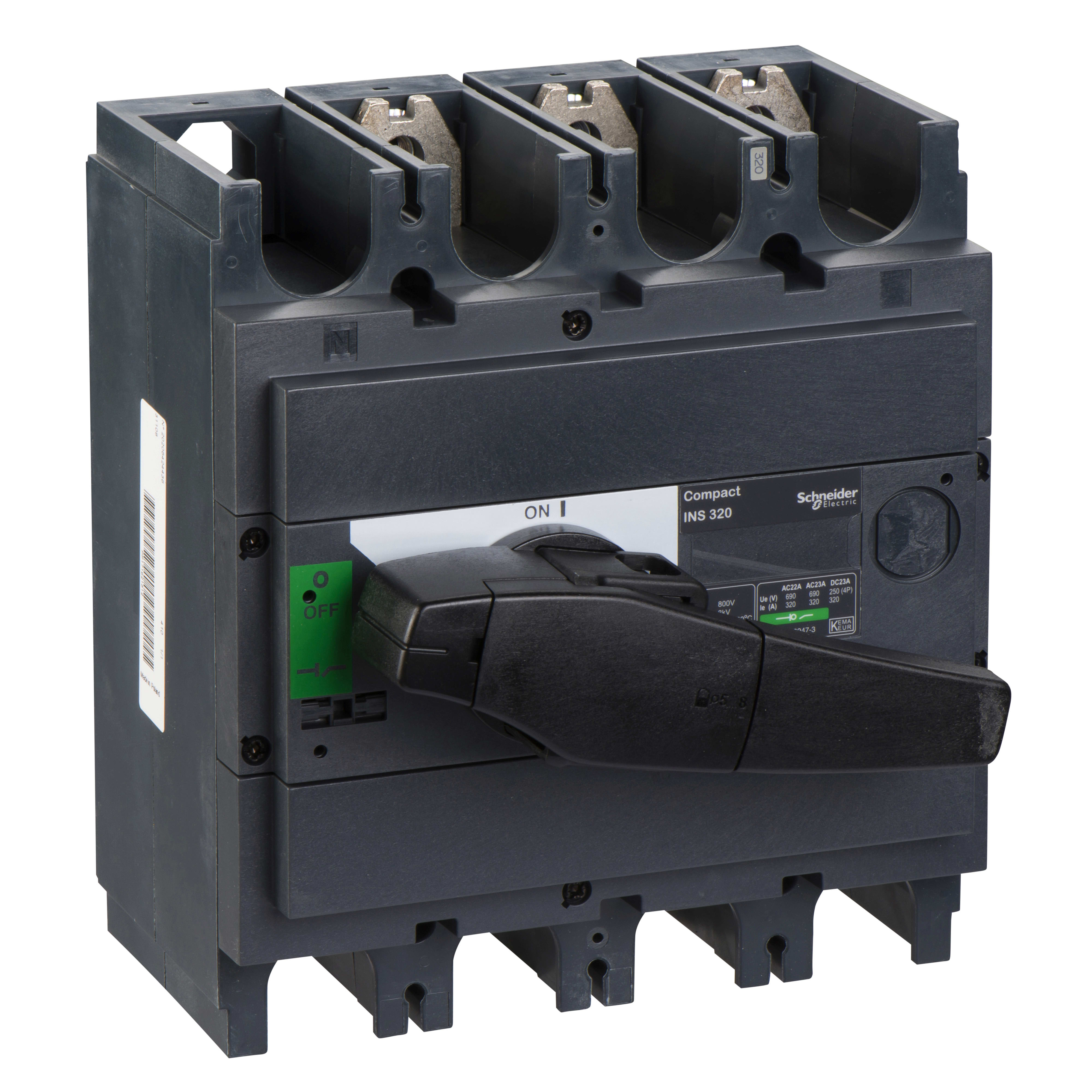 SCHNEIDER ELECTRIC - Interruttore / sezionatore Compact INS320 - 320 A - 3 poli