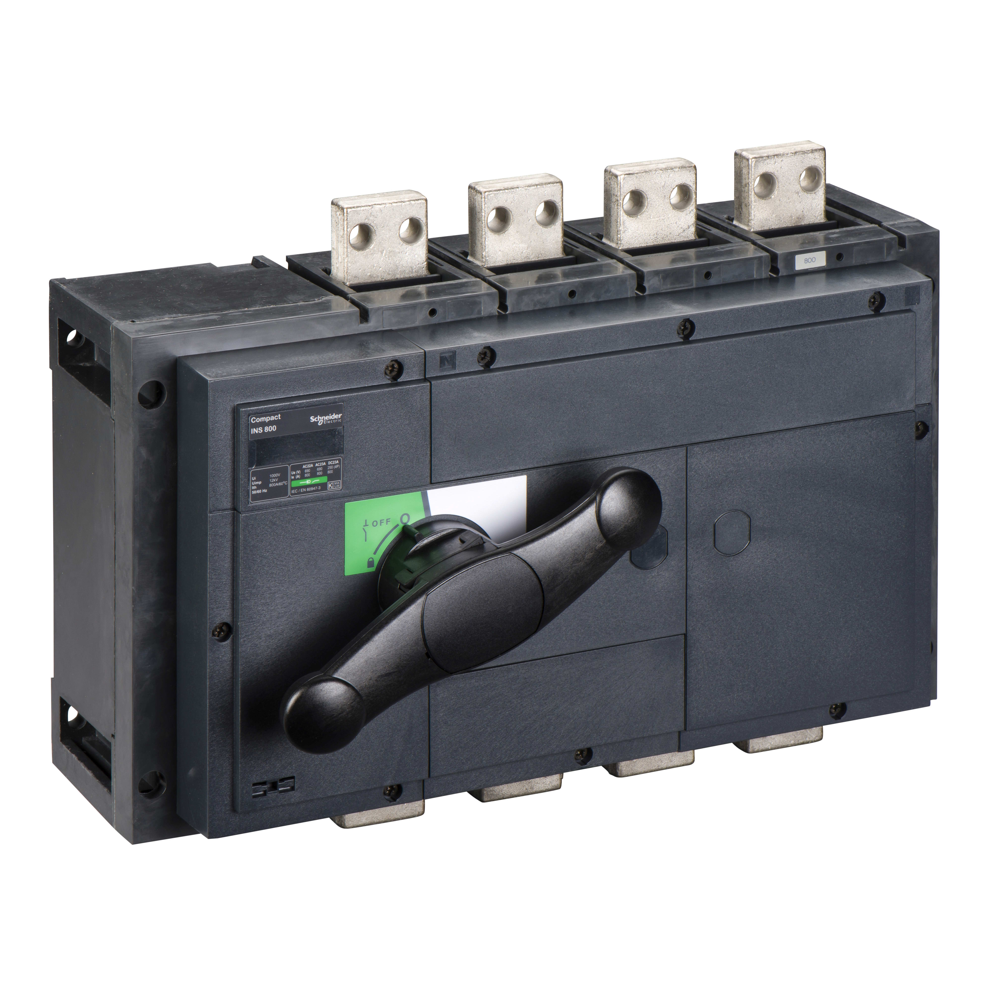 SCHNEIDER ELECTRIC - Interruttore / sezionatore Compact INS800 - 800 A - 4 poli