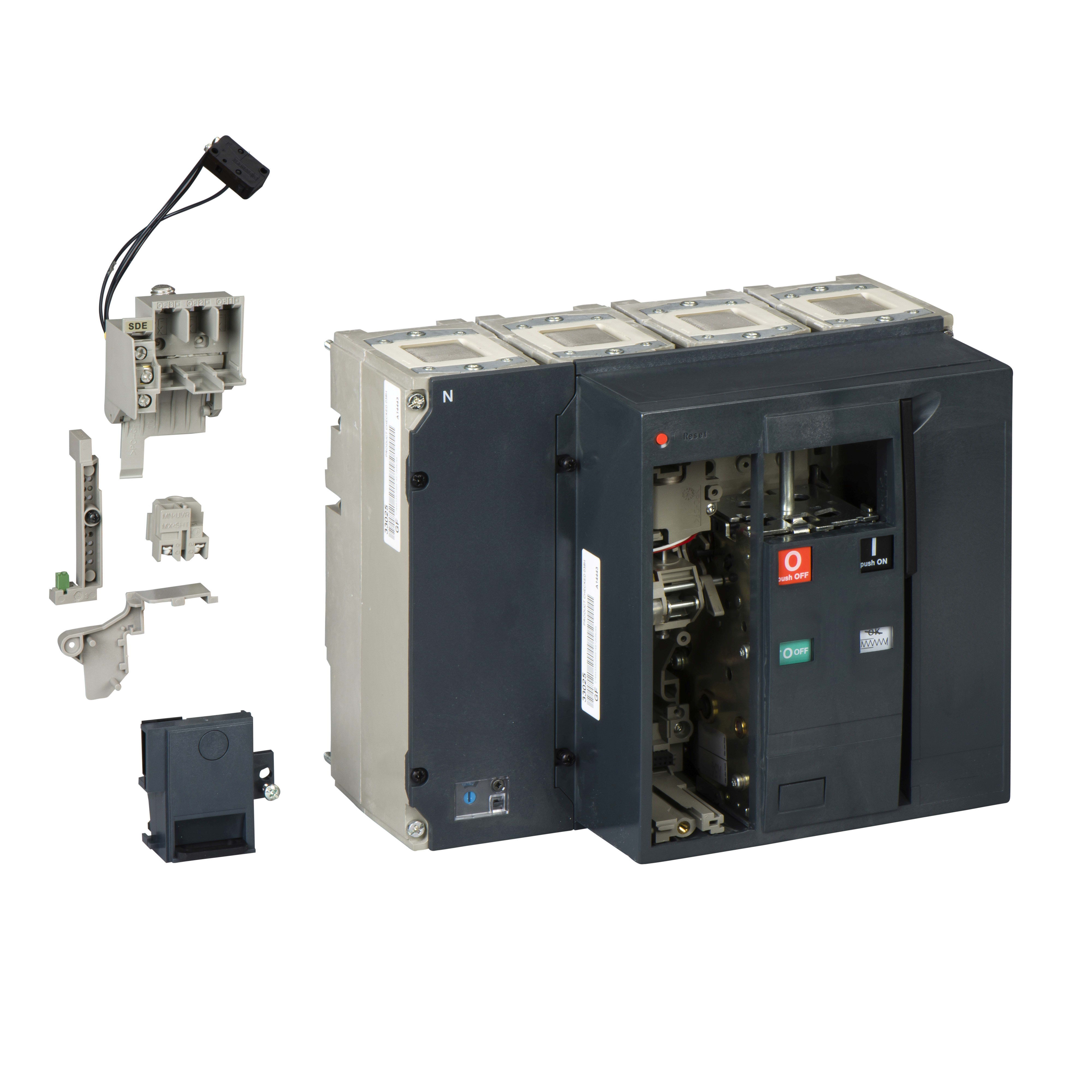 SCHNEIDER ELECTRIC - Interruttore Compact NS800N - 800 A - 4 poli - Fisso - S/sganciatore 33284