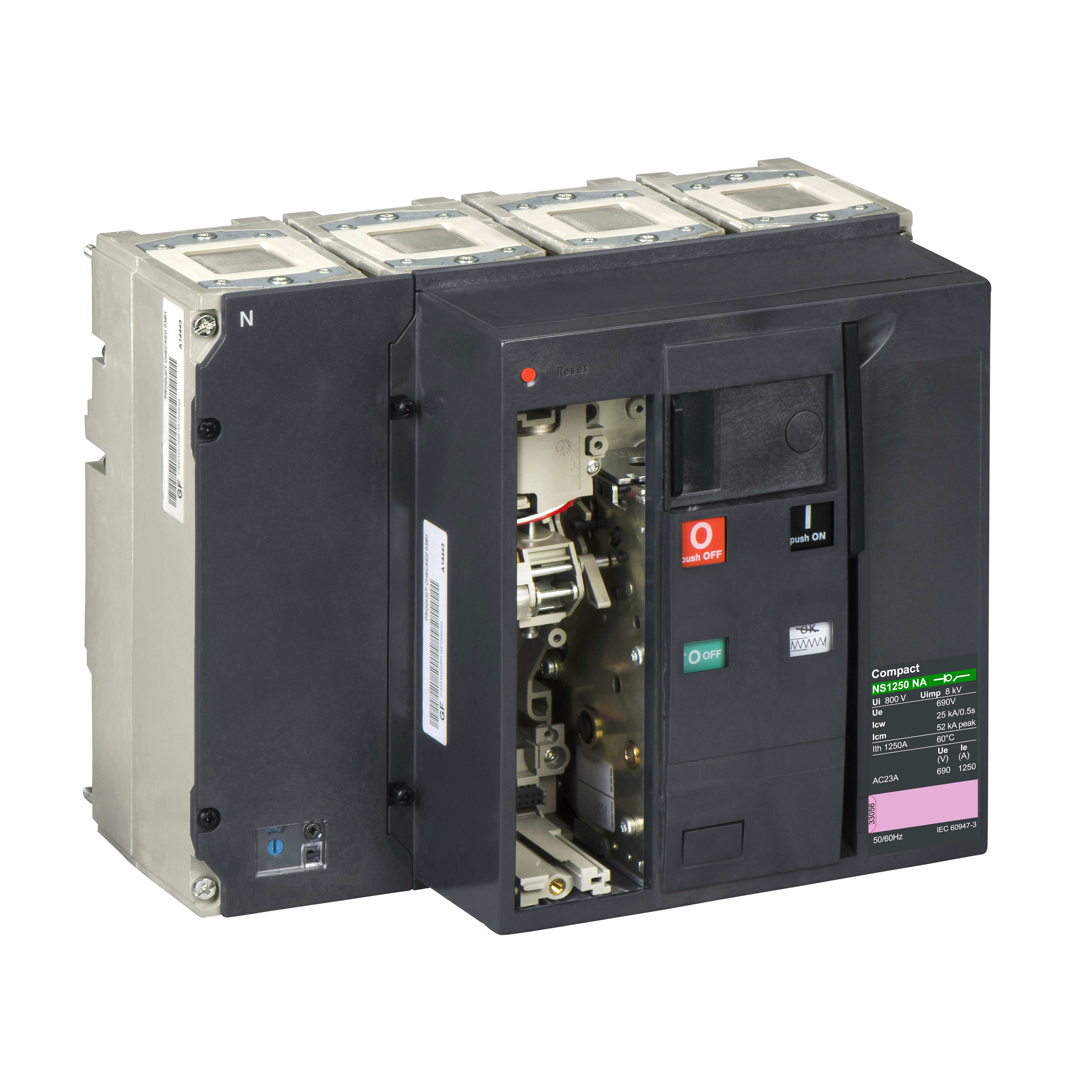 SCHNEIDER ELECTRIC - Sezionatore Compact NS1250 NA - 1250 A - 4 poli 33447