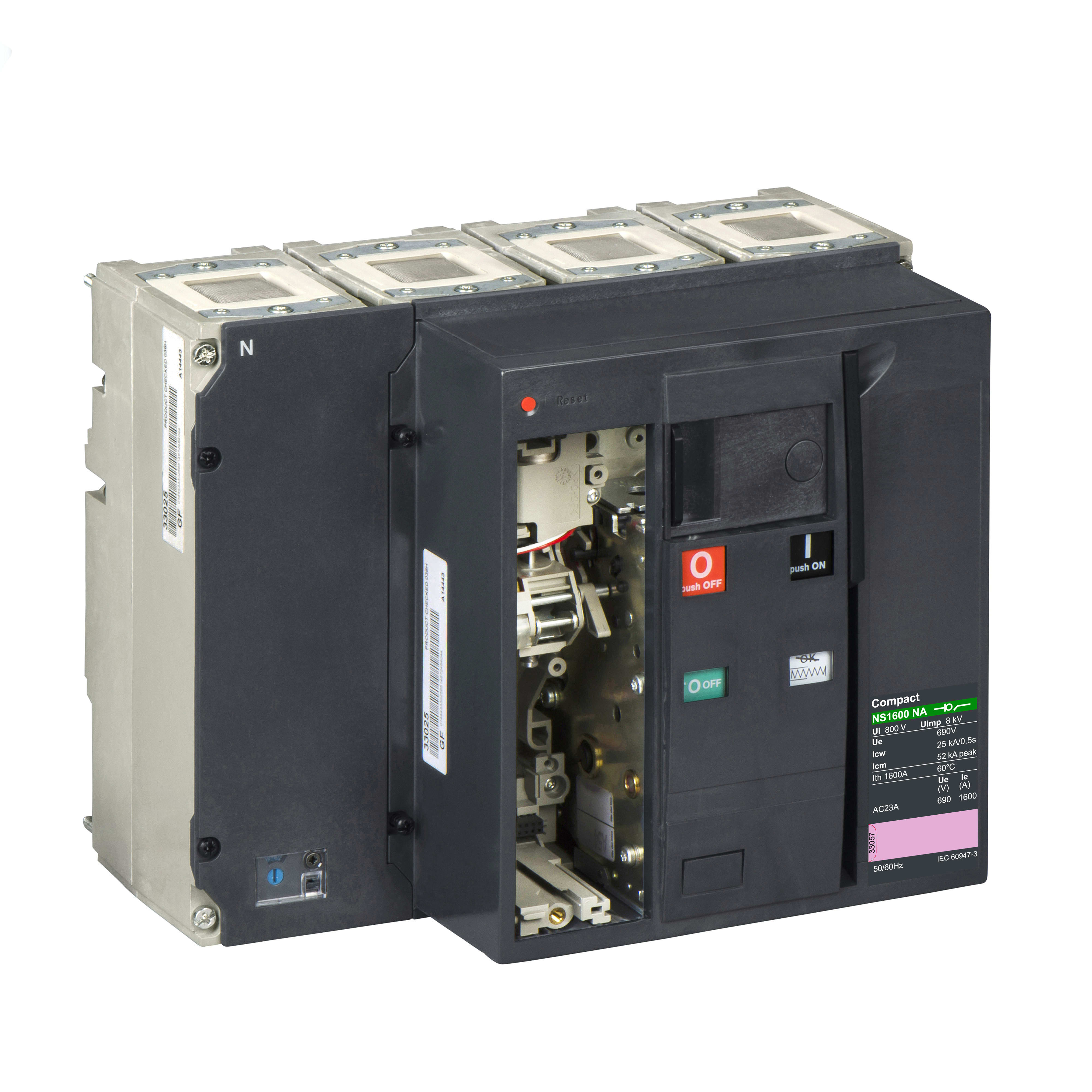 SCHNEIDER ELECTRIC - Sezionatore Compact NS1600 NA - 1600 A - 4 poli 33459