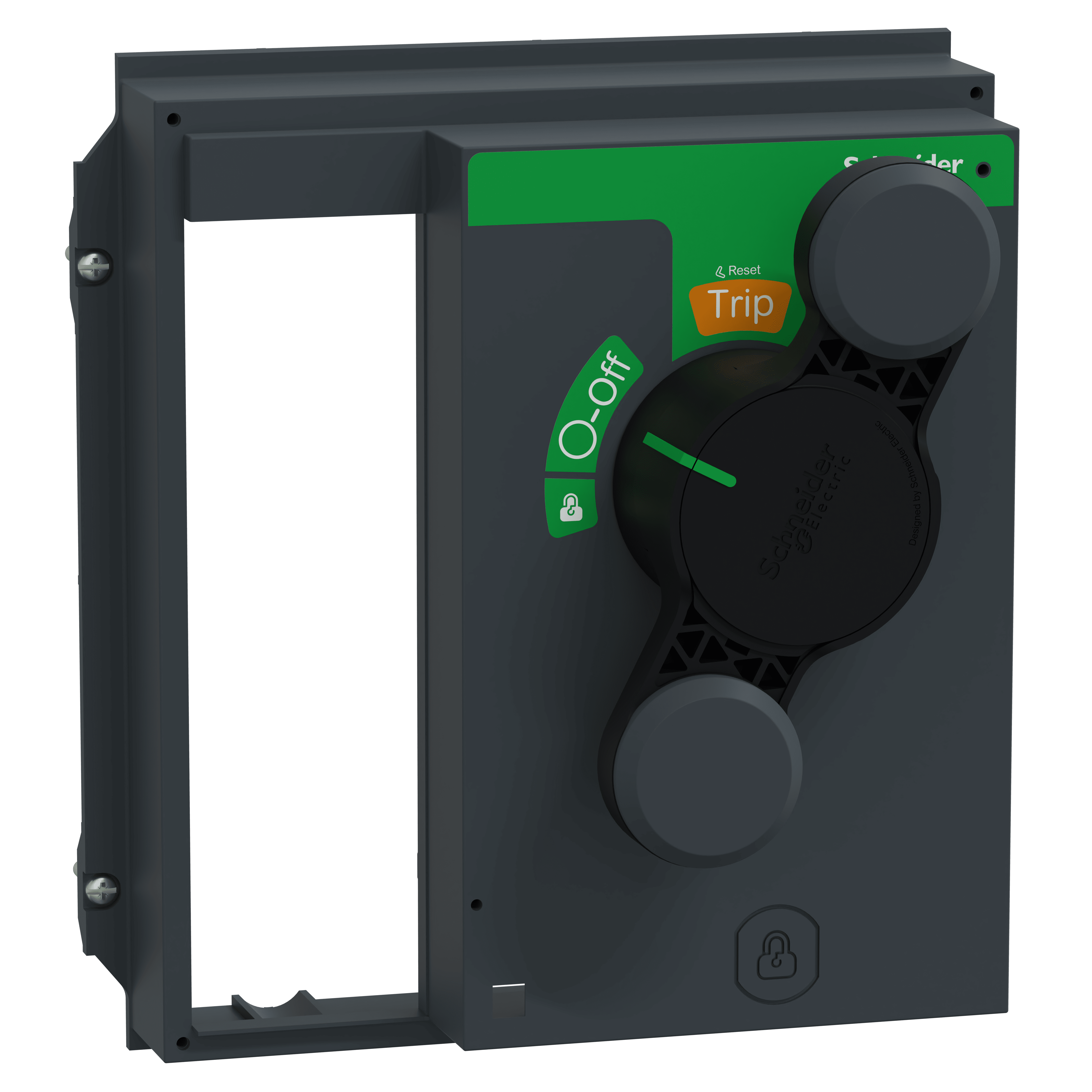 SCHNEIDER ELECTRIC - Impugnatura girevole anteriore - Nera - Per NS 630b..1600