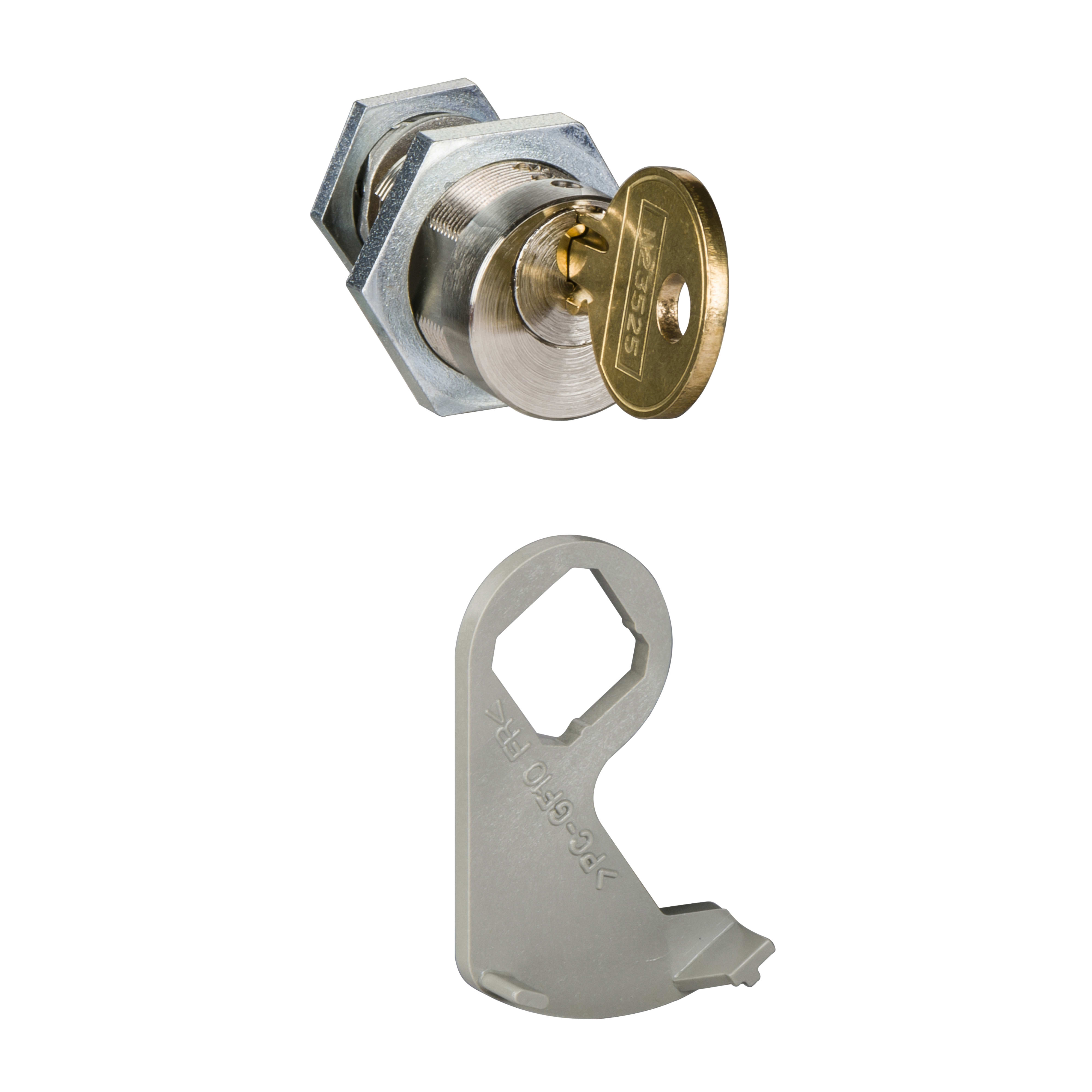 SCHNEIDER ELECTRIC - Accessorio, ComPacT NS, Dispositivo blocco Ronis per manovra rotativa, NS630b..1600, Blocco in pos. OFF 33870