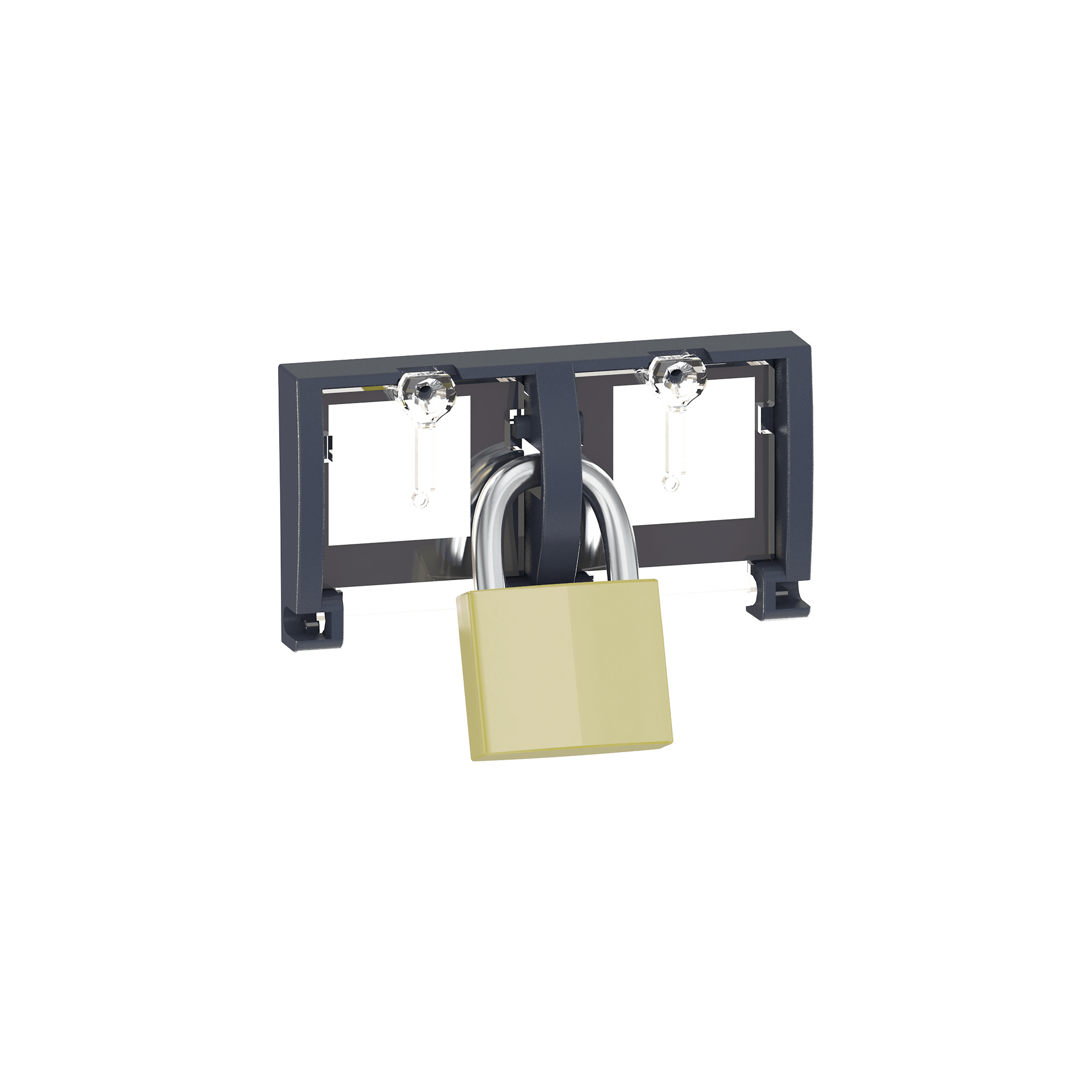 SCHNEIDER ELECTRIC - Disp. di blocco pulsanti - disinibizione comando di apertura e/o chiusura Interruttore (Lucchetto non fornito) 48536