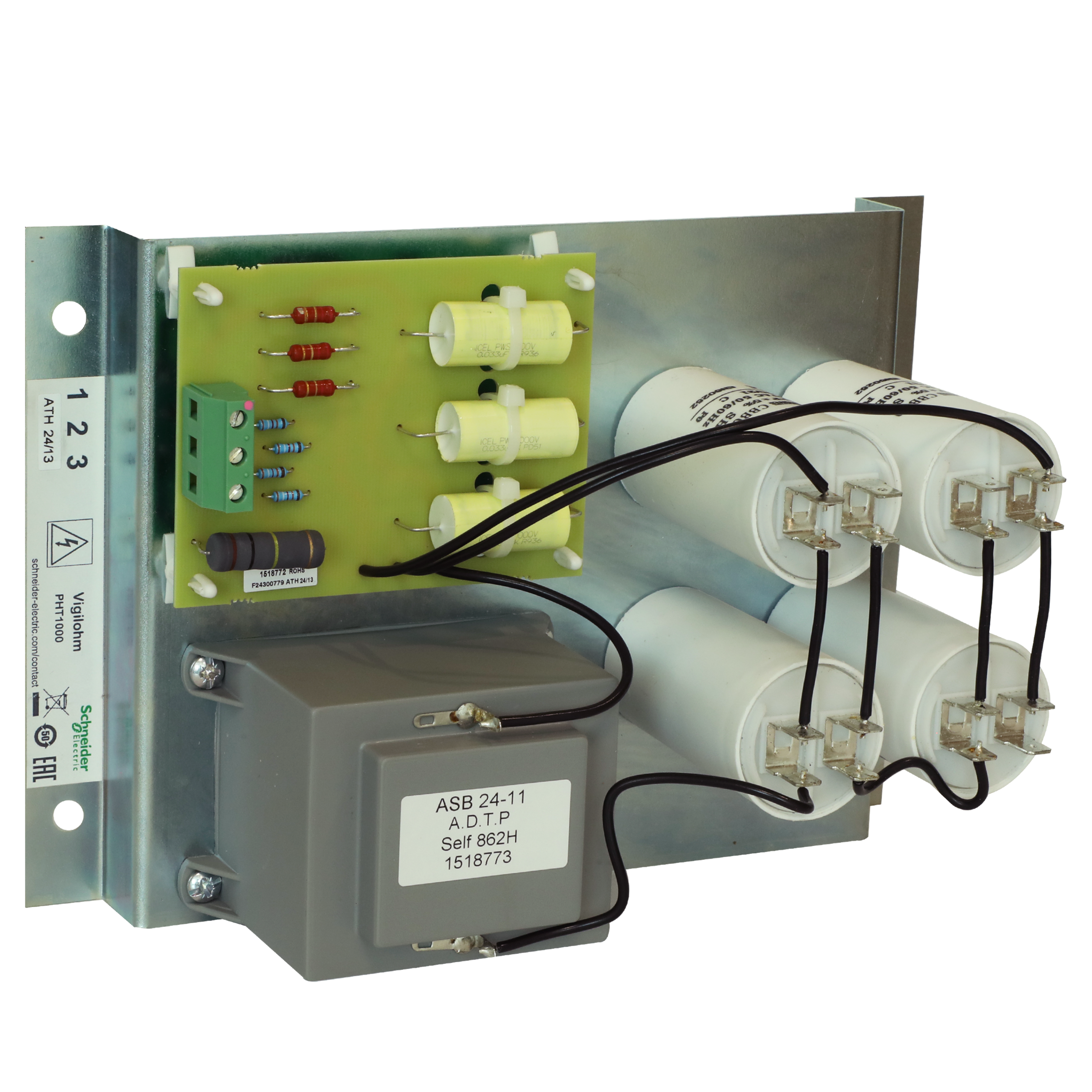 SCHNEIDER ELECTRIC - Piastra di riduzione tensione per Vigilohm - PHT1000