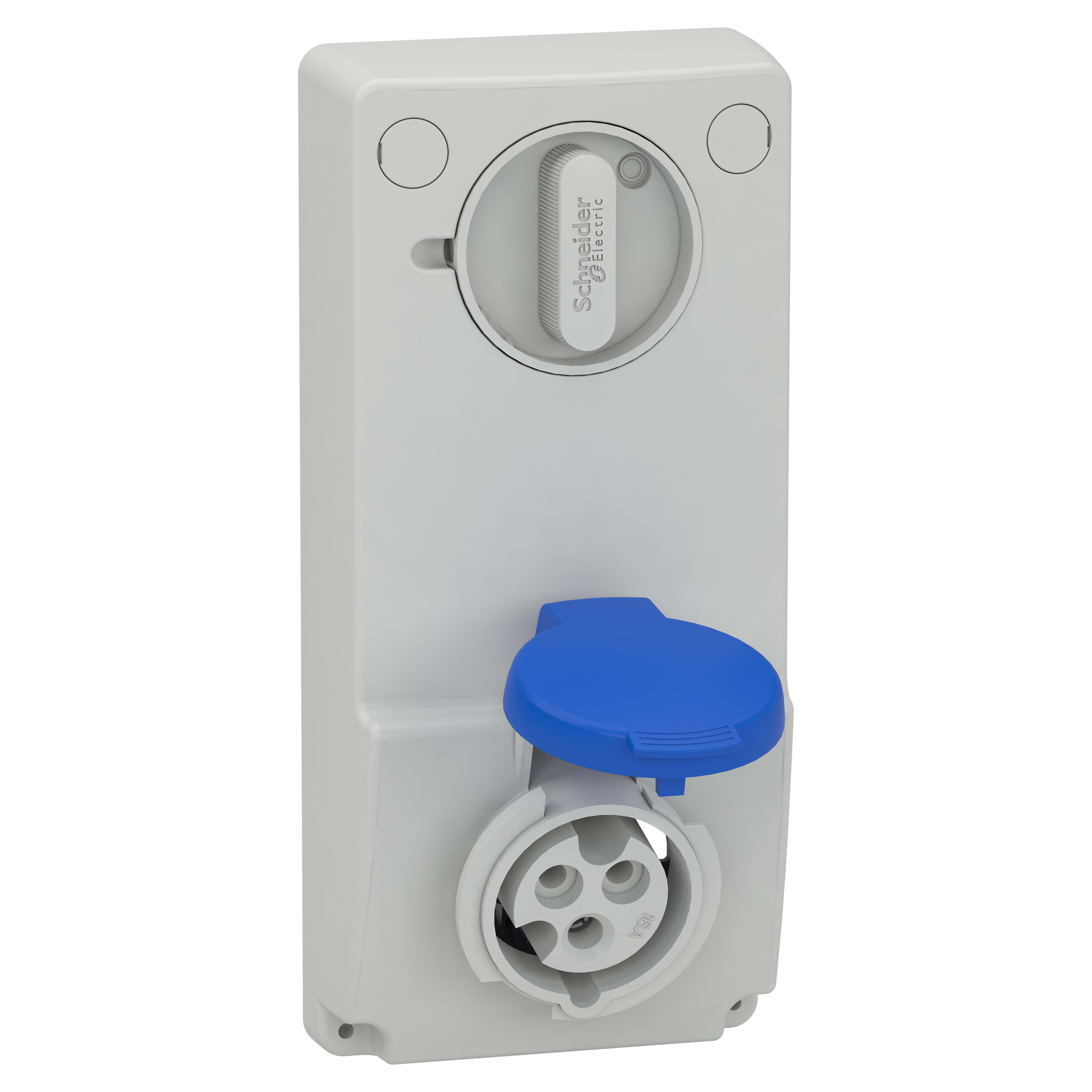 SCHNEIDER ELECTRIC - Presa da incasso interbloccata Unika IP44 16A 220V 2P+T