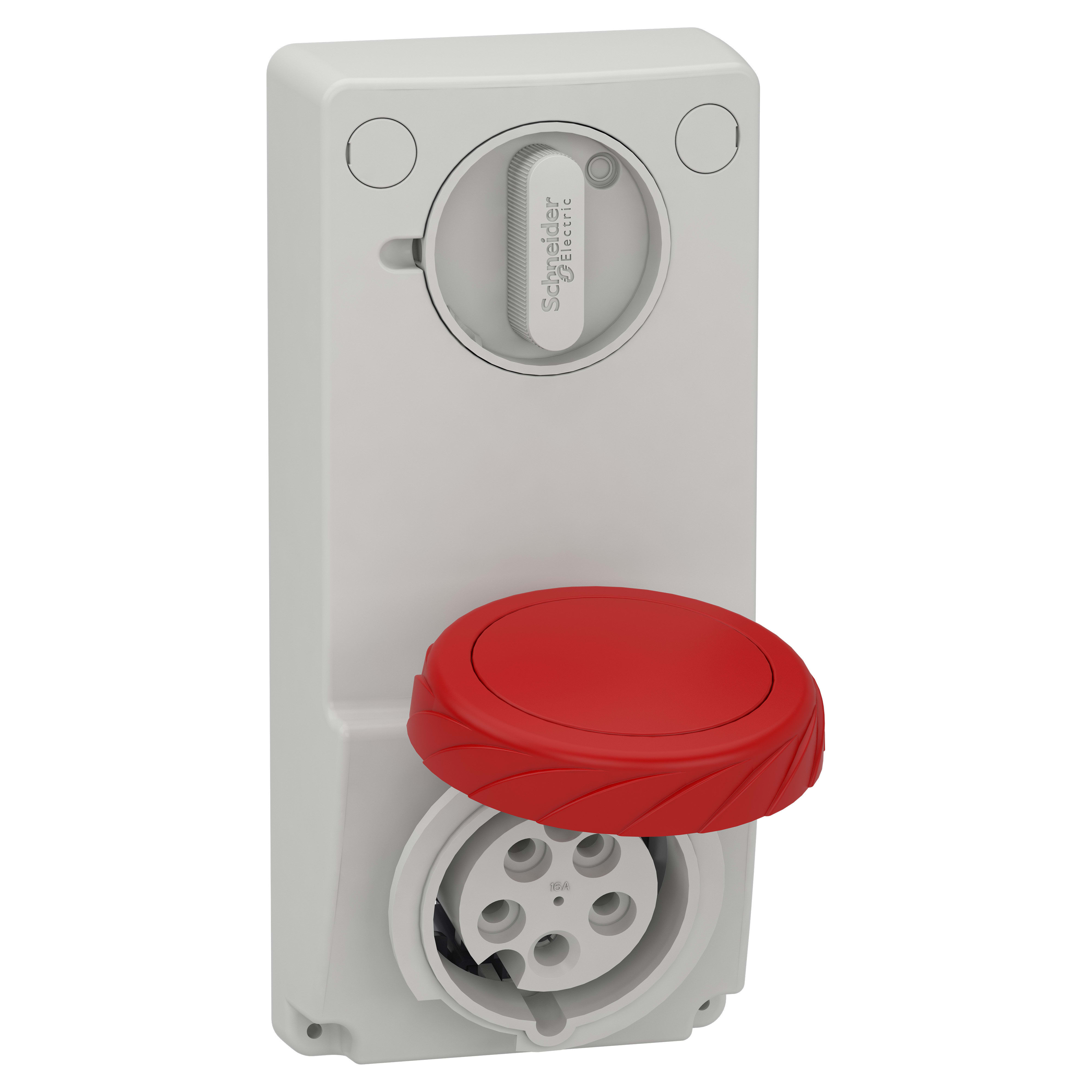 SCHNEIDER ELECTRIC - Presa da incasso interbloccata Unika IP65 16A 380V 3P+N+T