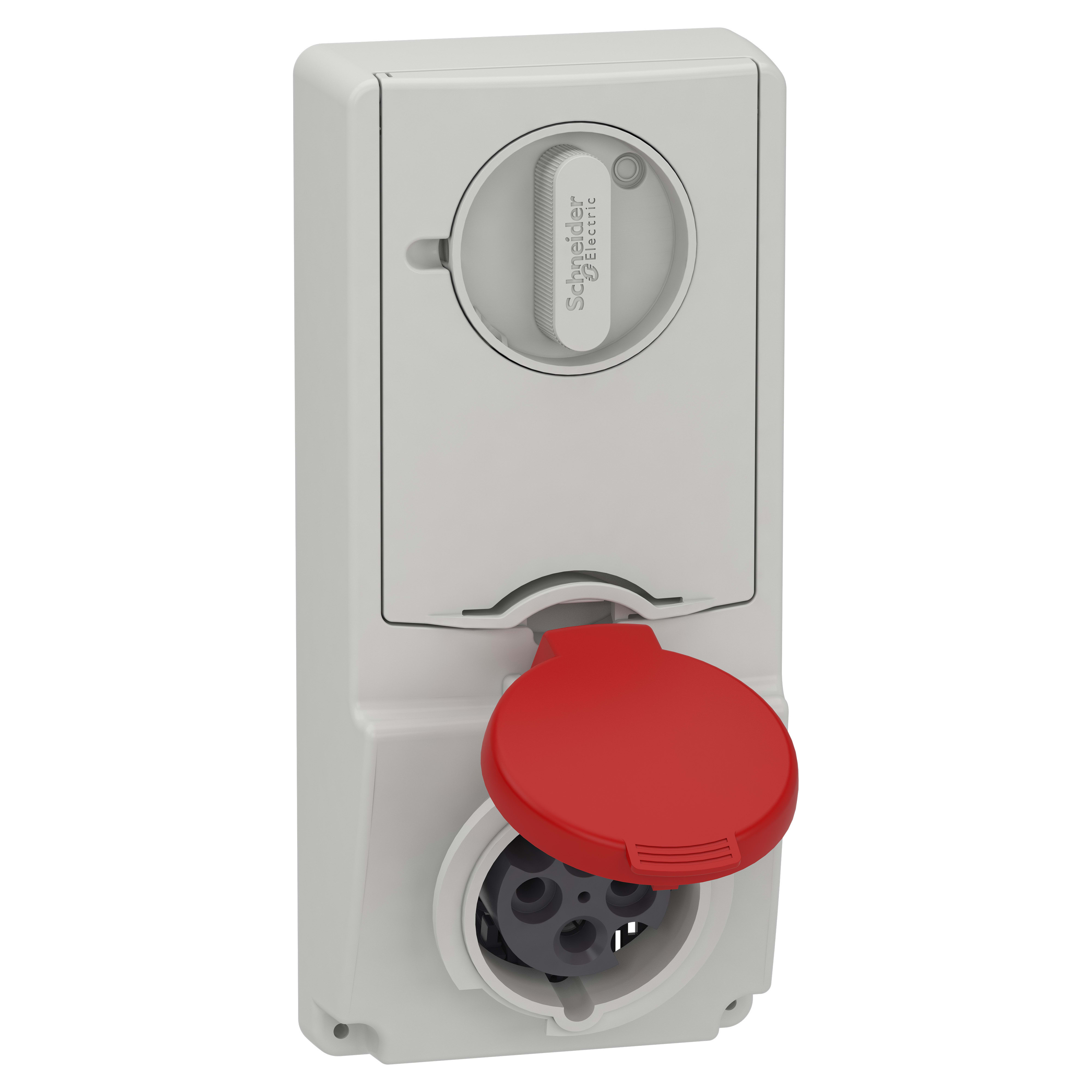SCHNEIDER ELECTRIC - Presa da incasso interbloccata con fusibile Unika IP44 16A 380V 3P+T