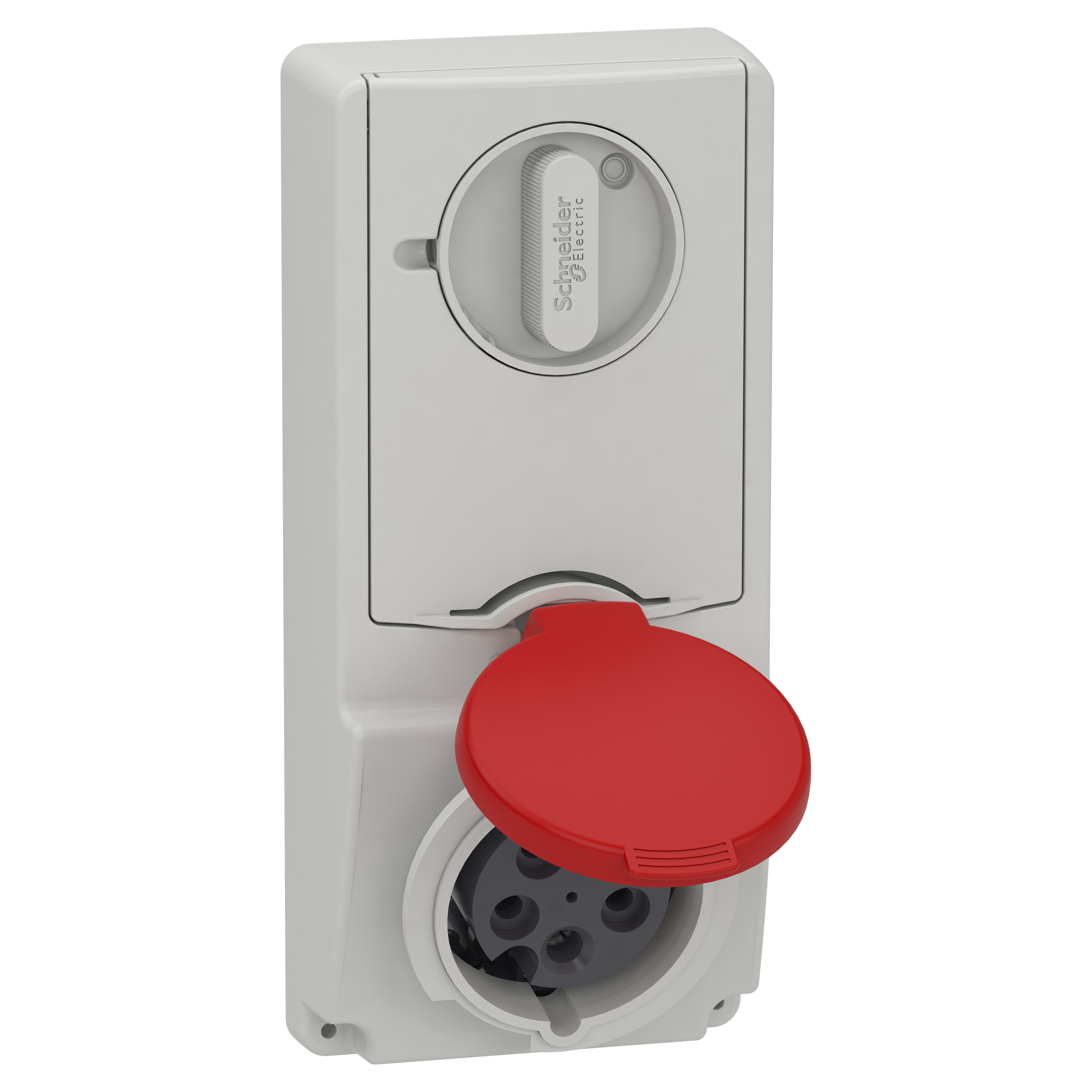 SCHNEIDER ELECTRIC - Presa da incasso interbloccata con fusibile Unika IP44 16A 380V 3P+N+T 82136