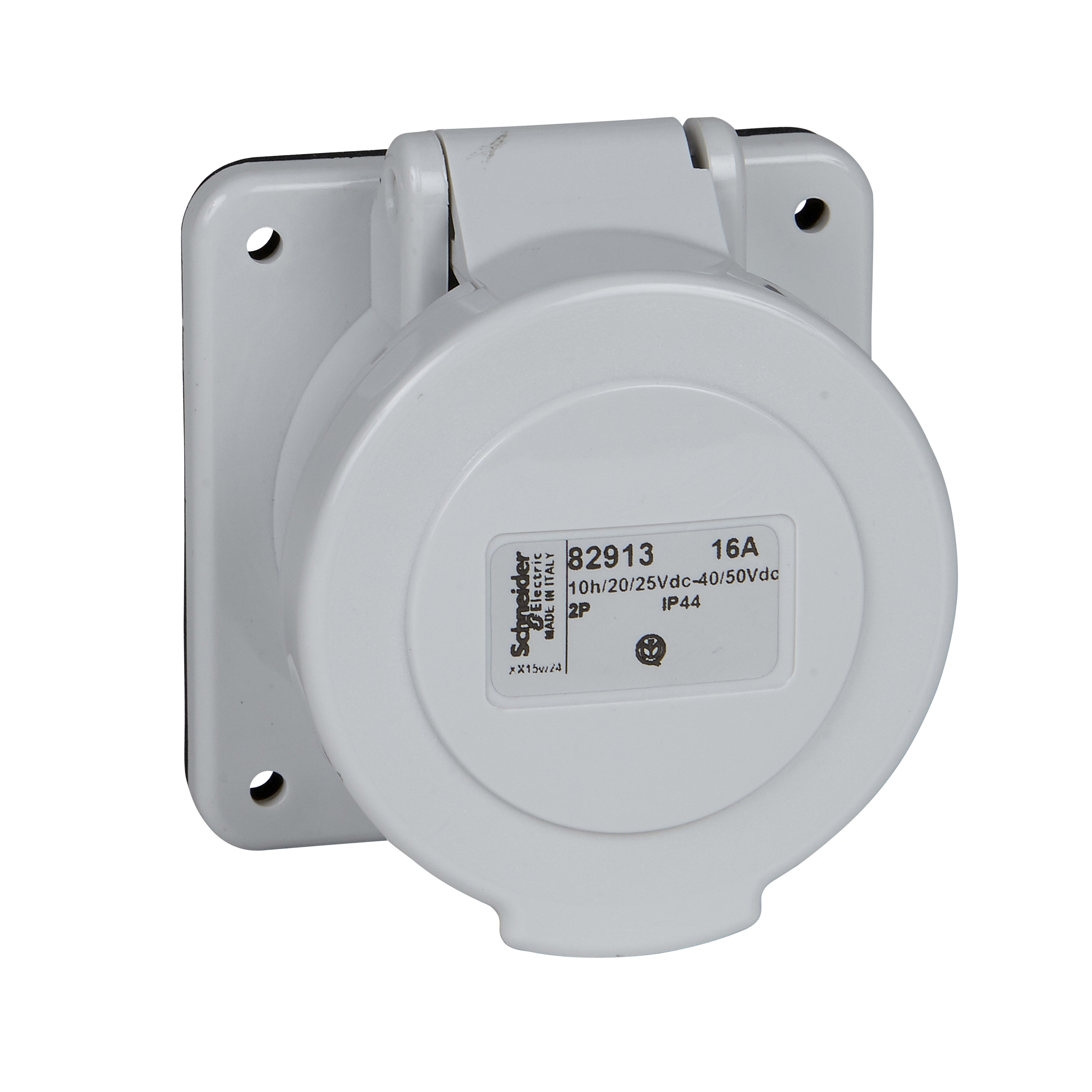 SCHNEIDER ELECTRIC - Presa fissa BTS da incasso IP44 32A 48V 50Hz 3P 82918