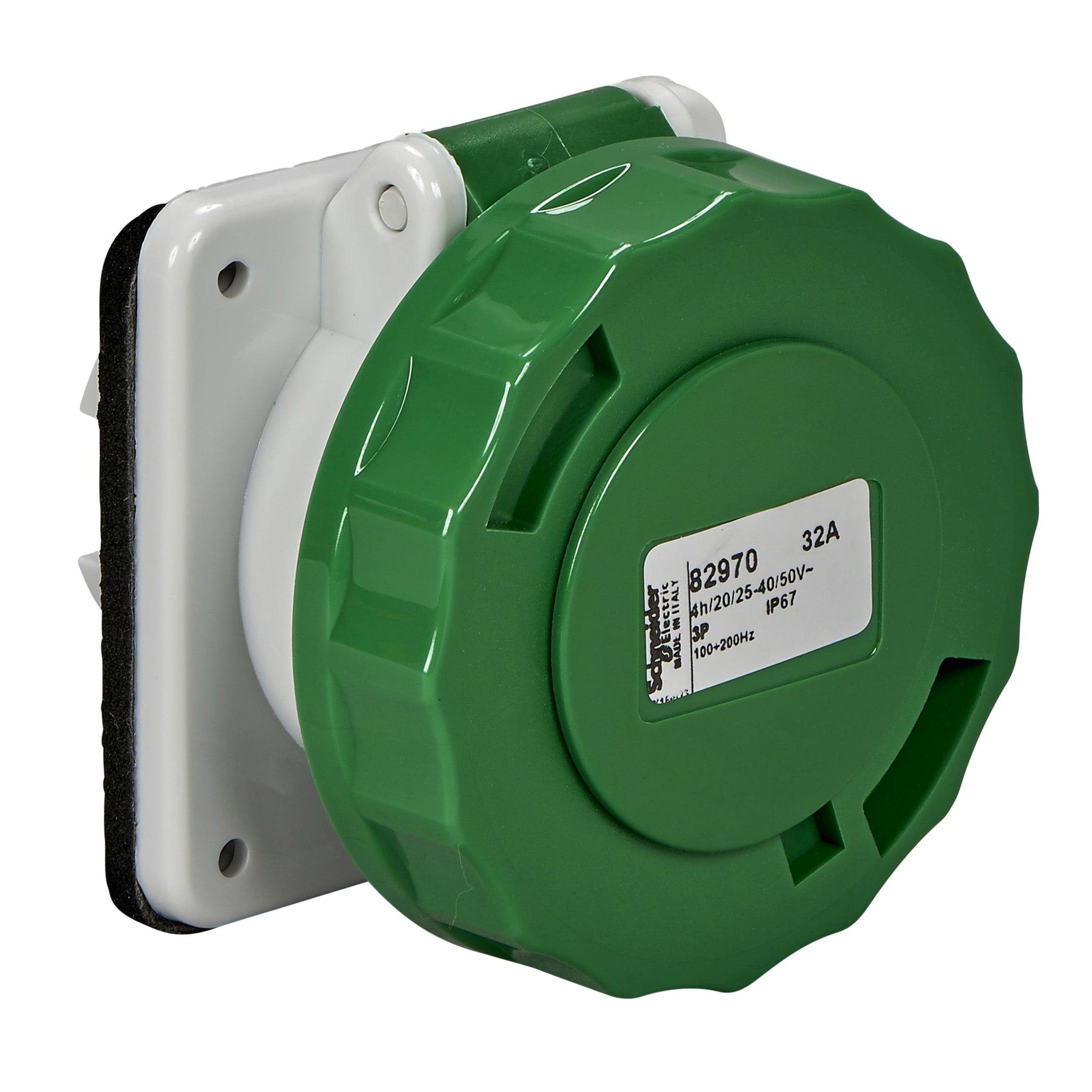 SCHNEIDER ELECTRIC - Presa fissa BTS da incasso IP67 32A 24/48V 100/200Hz 2P 82969