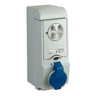 SCHNEIDER ELECTRIC - Presa da parete interbloccata fusibilata Unika IP44 32A 220V 2P+T