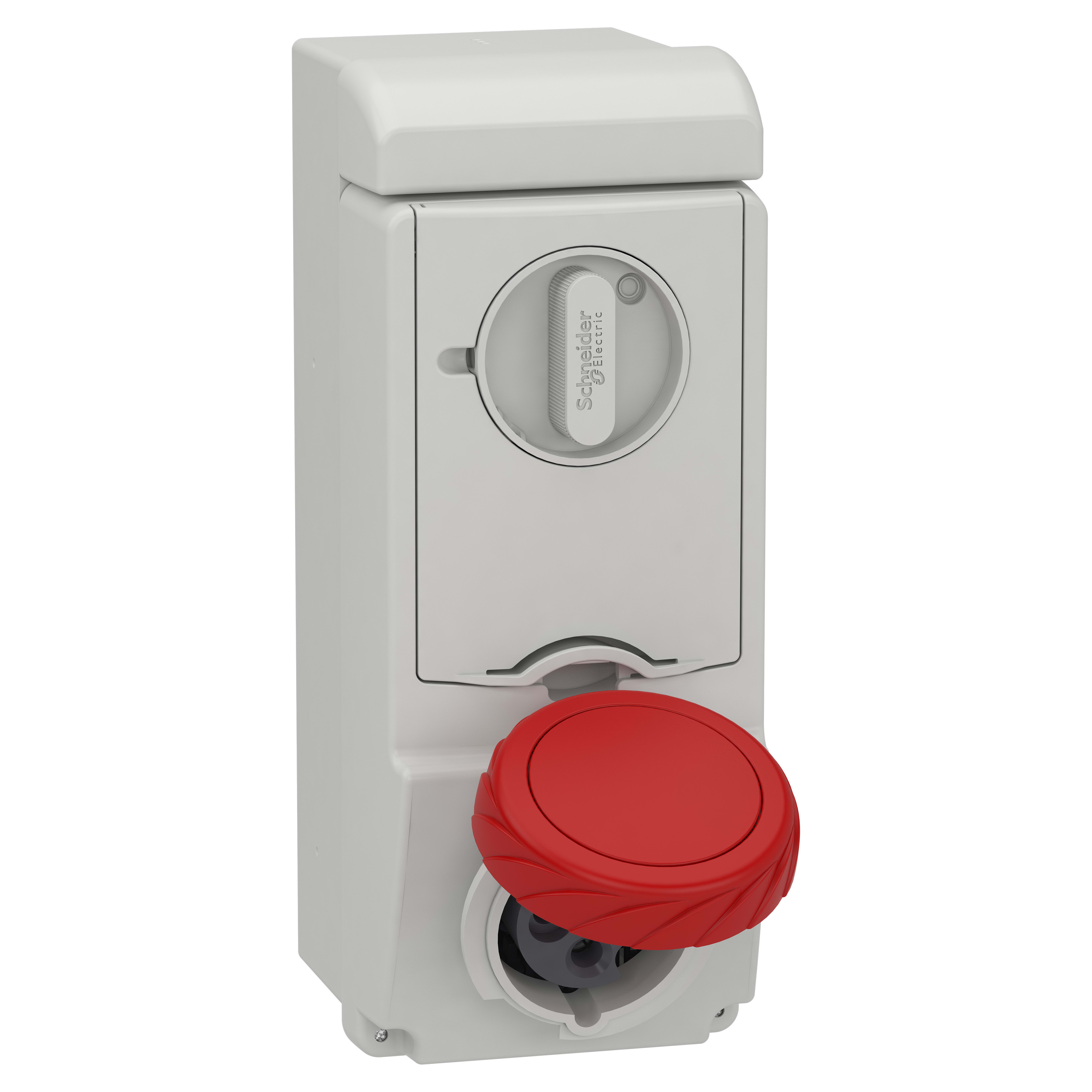 SCHNEIDER ELECTRIC - Presa da parete interbloccata fusibilata Unika IP65 16A 380V 3P+T 83185