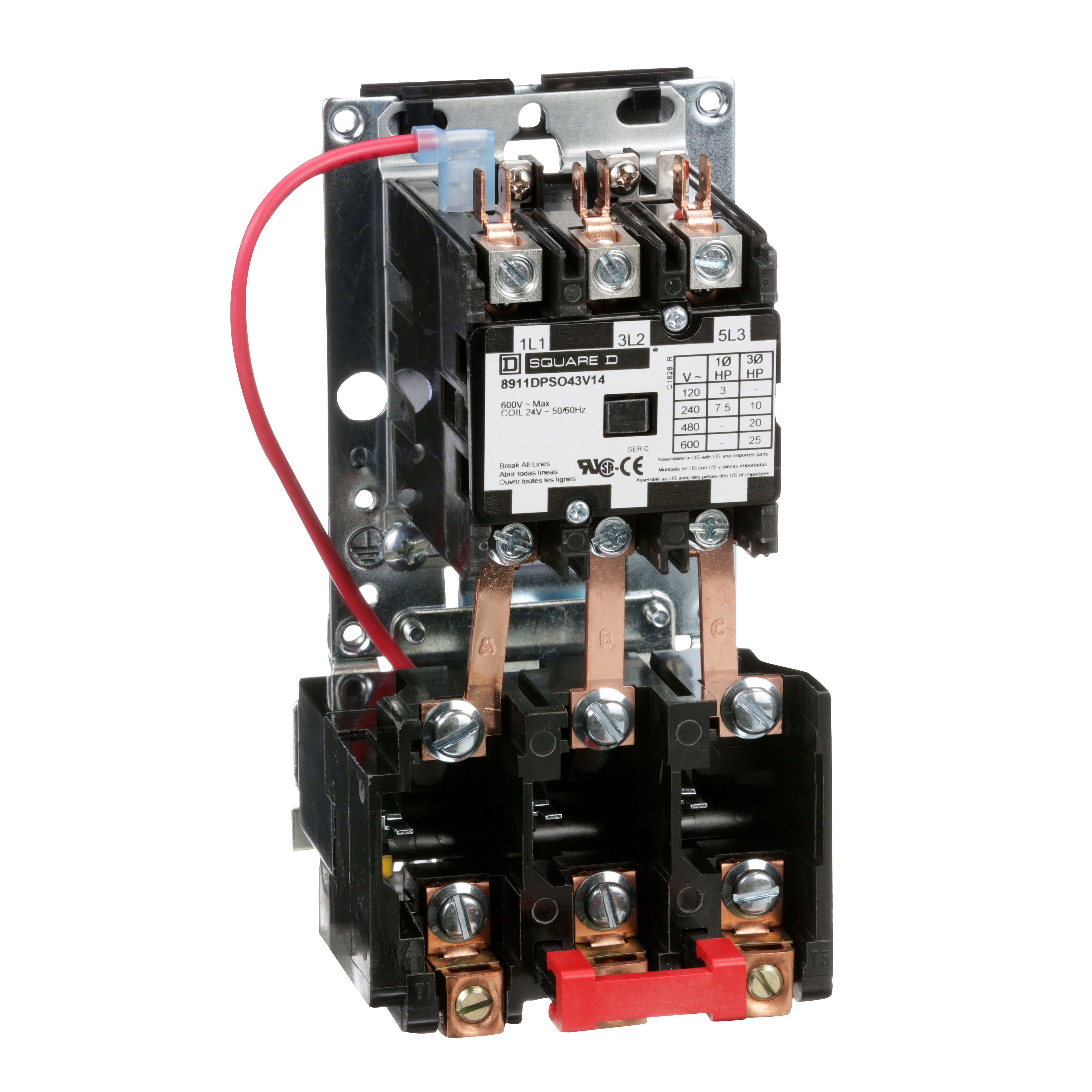 SCHNEIDER ELECTRIC - Starter 600 VCA 40 A DPS + accessori