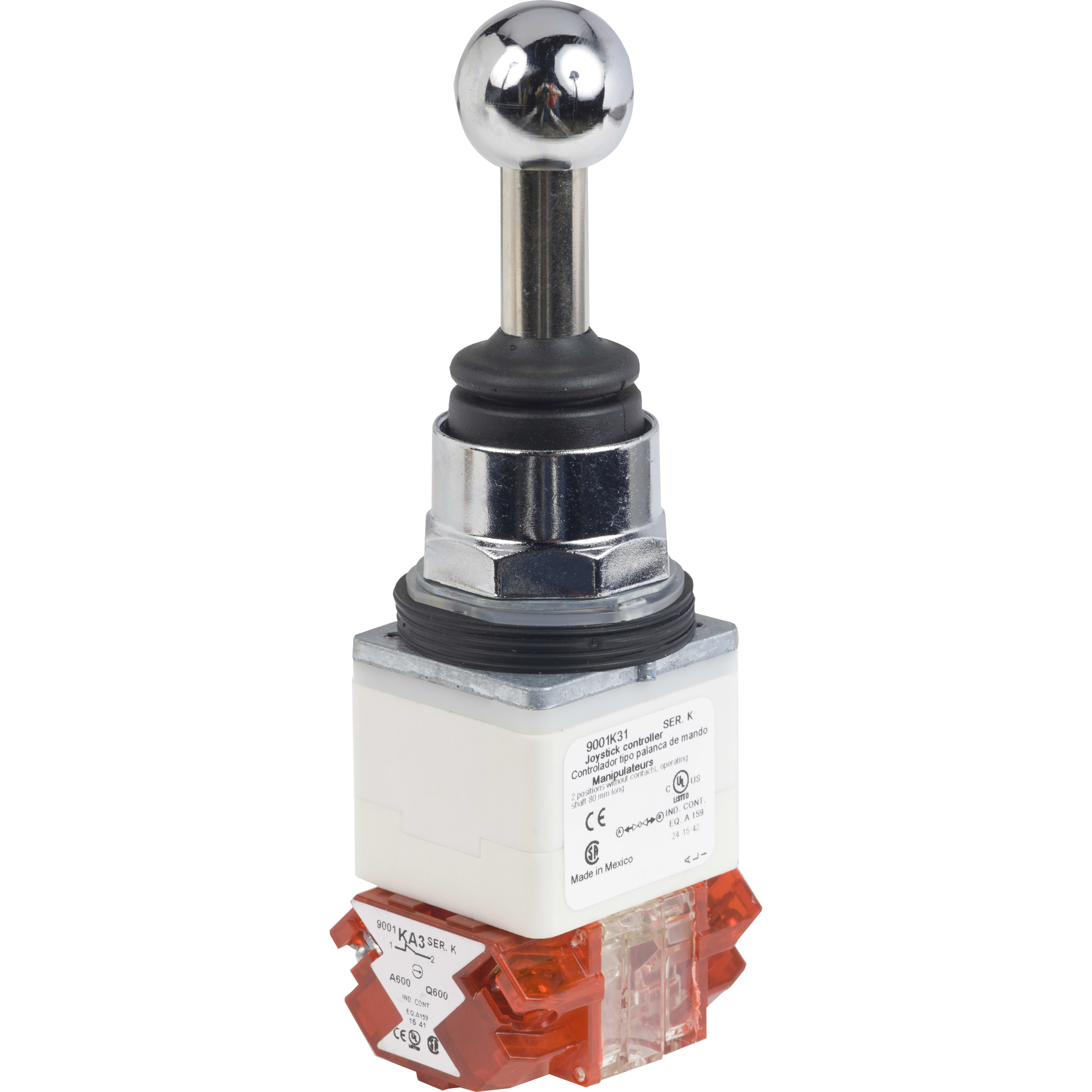 SCHNEIDER ELECTRIC - Joystick - Harmony 9001K,metallo Ø 30 - 2 direzioni - con ritorno al centro - 2NC