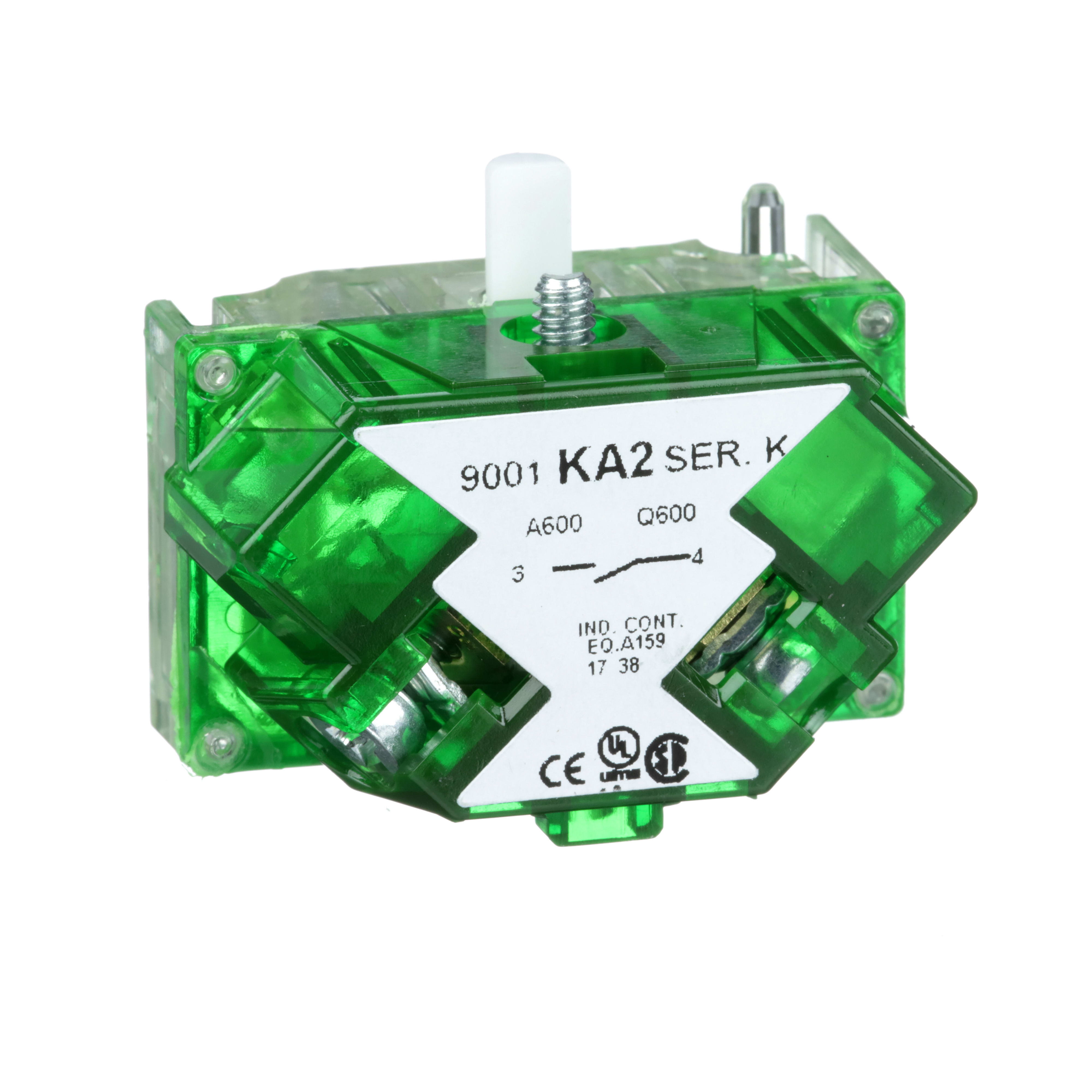 SCHNEIDER ELECTRIC - BLNC/NNC/NOO CONTATTI CON TERMINOLI PROTETTI - 9001K - 1NO STD - LEGA D'ARGENTO 9001KA2