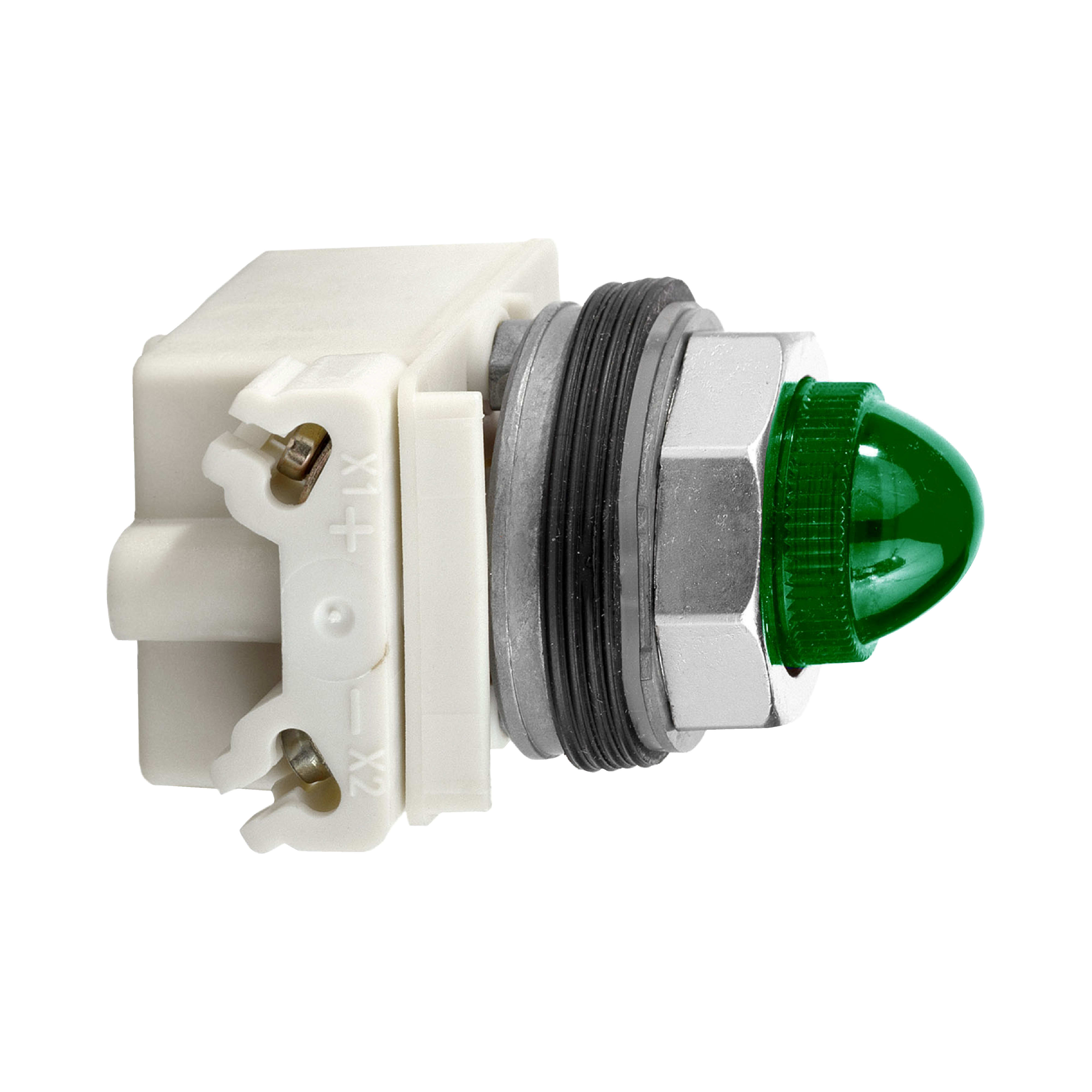 SCHNEIDER ELECTRIC - Lampada spia Ø30 - verde - incandescenza BA 9S - 120V AC/DC - IP66