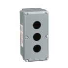 SCHNEIDER ELECTRIC - Pulsantiera neutra - 9001K - alluminio - 3 fori Ø30