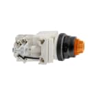 SCHNEIDER ELECTRIC - Pulsante luminoso arancio Ø30 - sporgente con ritorno - 120V - 1 NC/NO