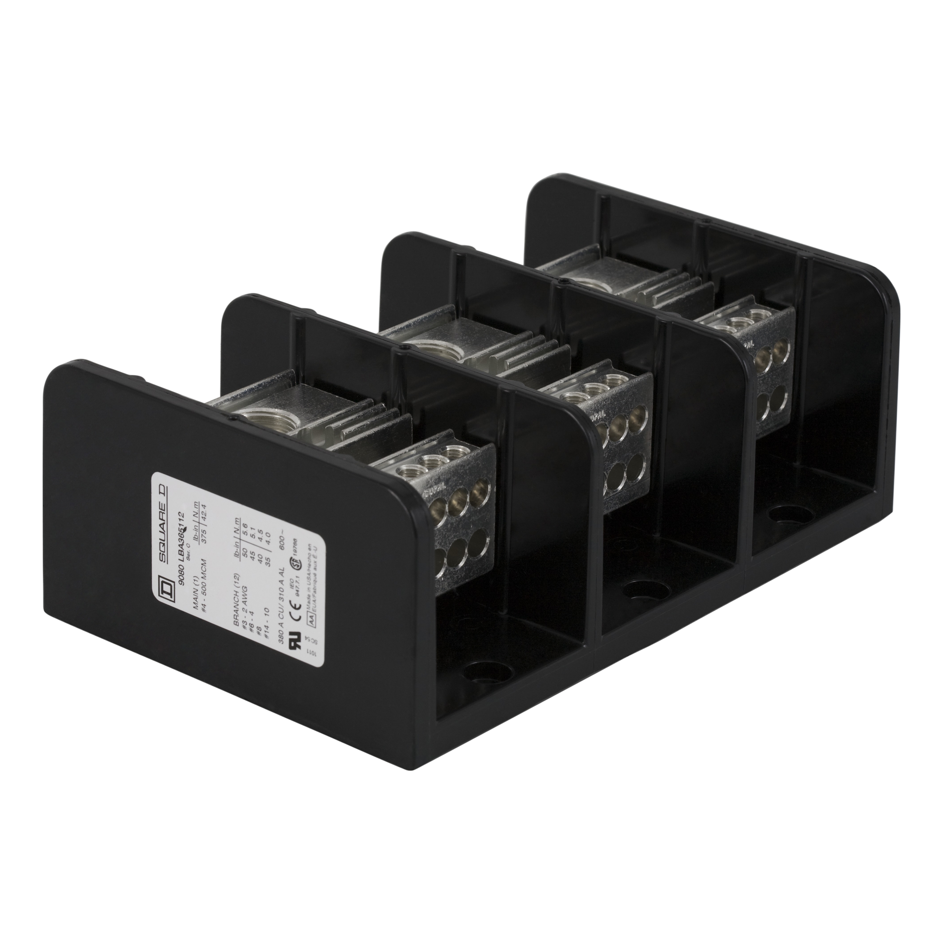 SCHNEIDER ELECTRIC - Blocco di distribuzione alimentazione 600 V 380 A