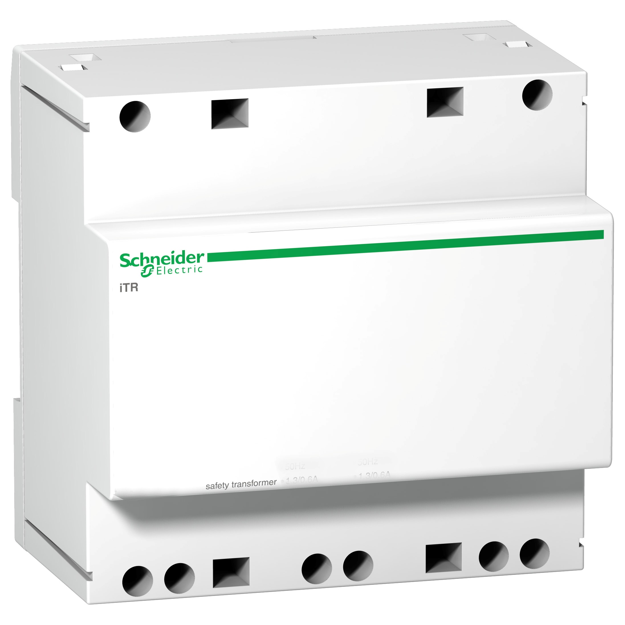 SCHNEIDER ELECTRIC - Trasformatore, Acti9, Trasformatori, Trasformatore di sicurezza, 230 V CA, 50/60 Hz, 12/24 V +/-5 % sul carico, 14/28 V fuori tensione A9A15222