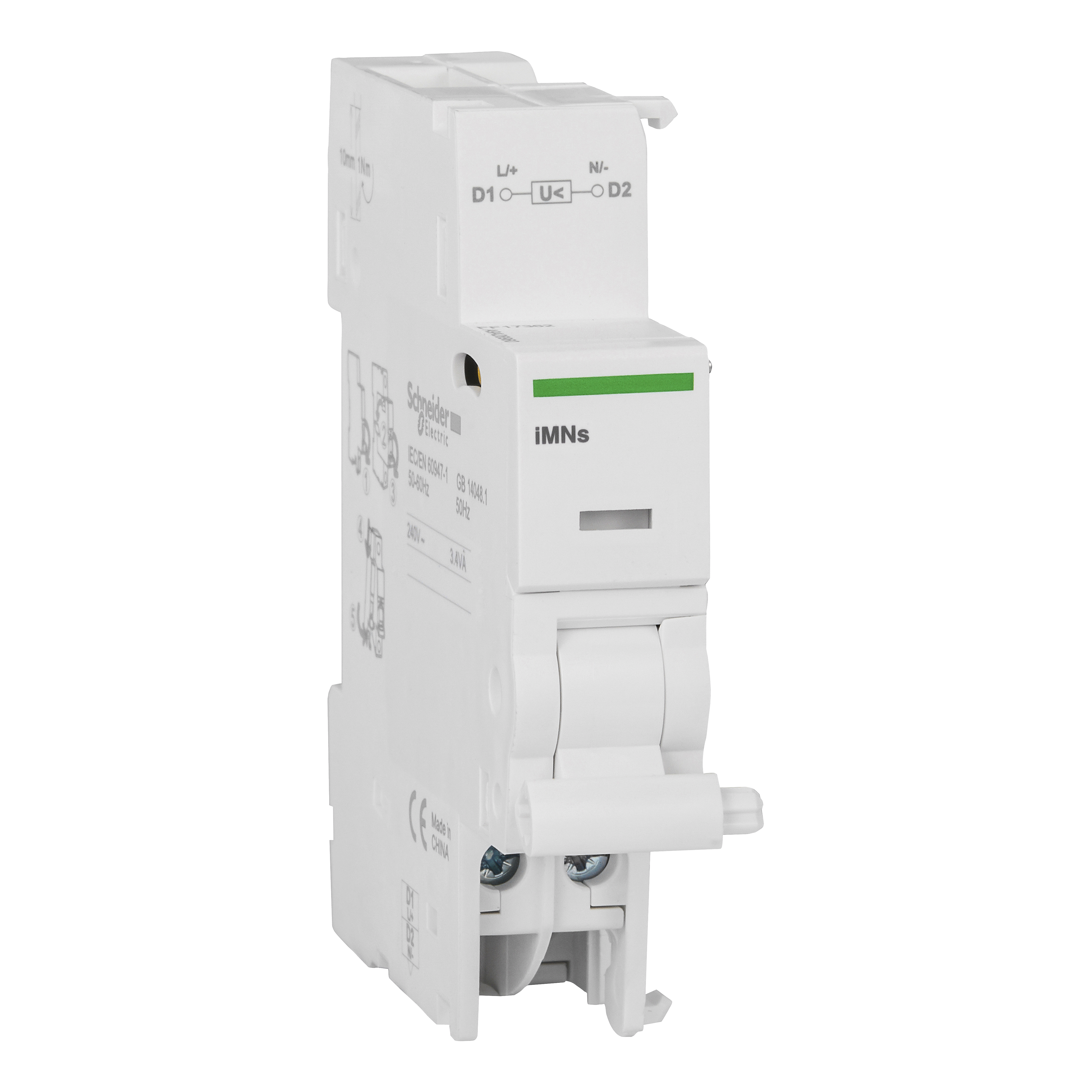 SCHNEIDER ELECTRIC - Sganciatore minima tensione iMN 220/240Vca [s] per iC60/iID/iSW-NA/RCA/ARA