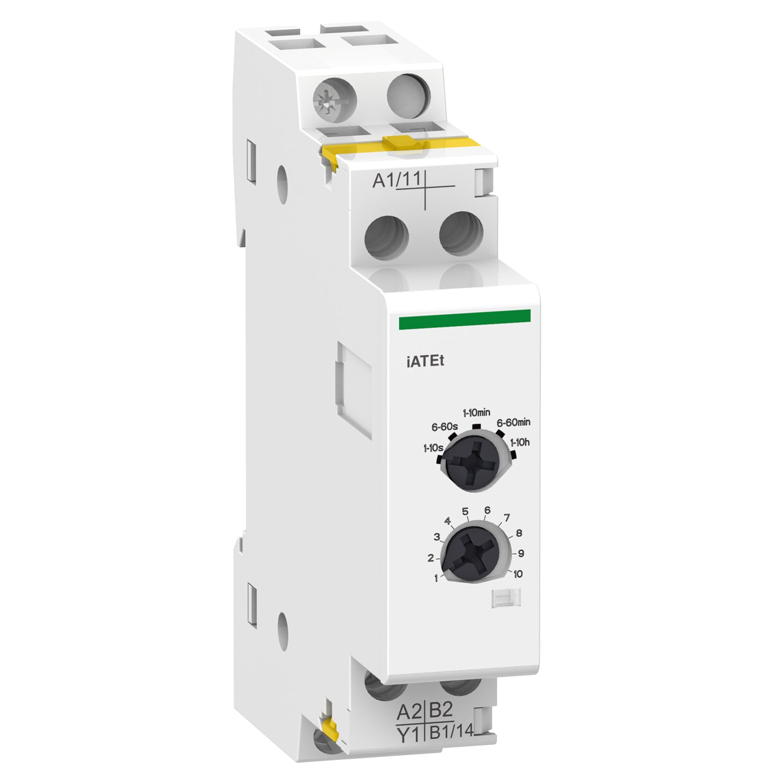 SCHNEIDER ELECTRIC - Ausiliario, Acti9, iCT, Temporizzatore, configurazione temporizzazione, 24..110 V CC, 24..240 V CA, 50/60 Hz