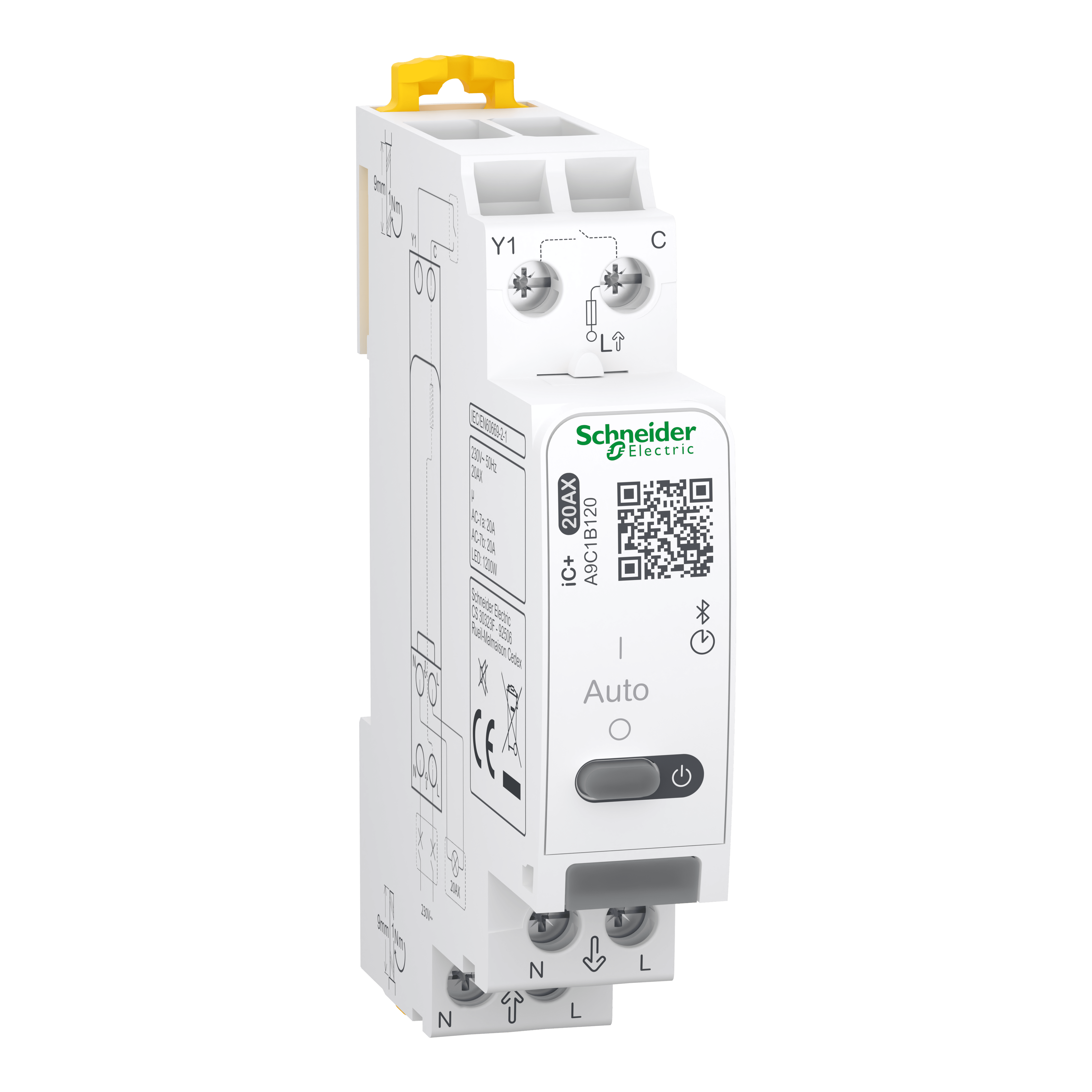 SCHNEIDER ELECTRIC - Interruttore orario astronomico programmabile, Acti9 iC+, multifunzione, bluetooth