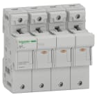 SCHNEIDER ELECTRIC - Sezionatore Acti9 SBI, 3P+N, 50 A, per fusibile 14 x 51 mm