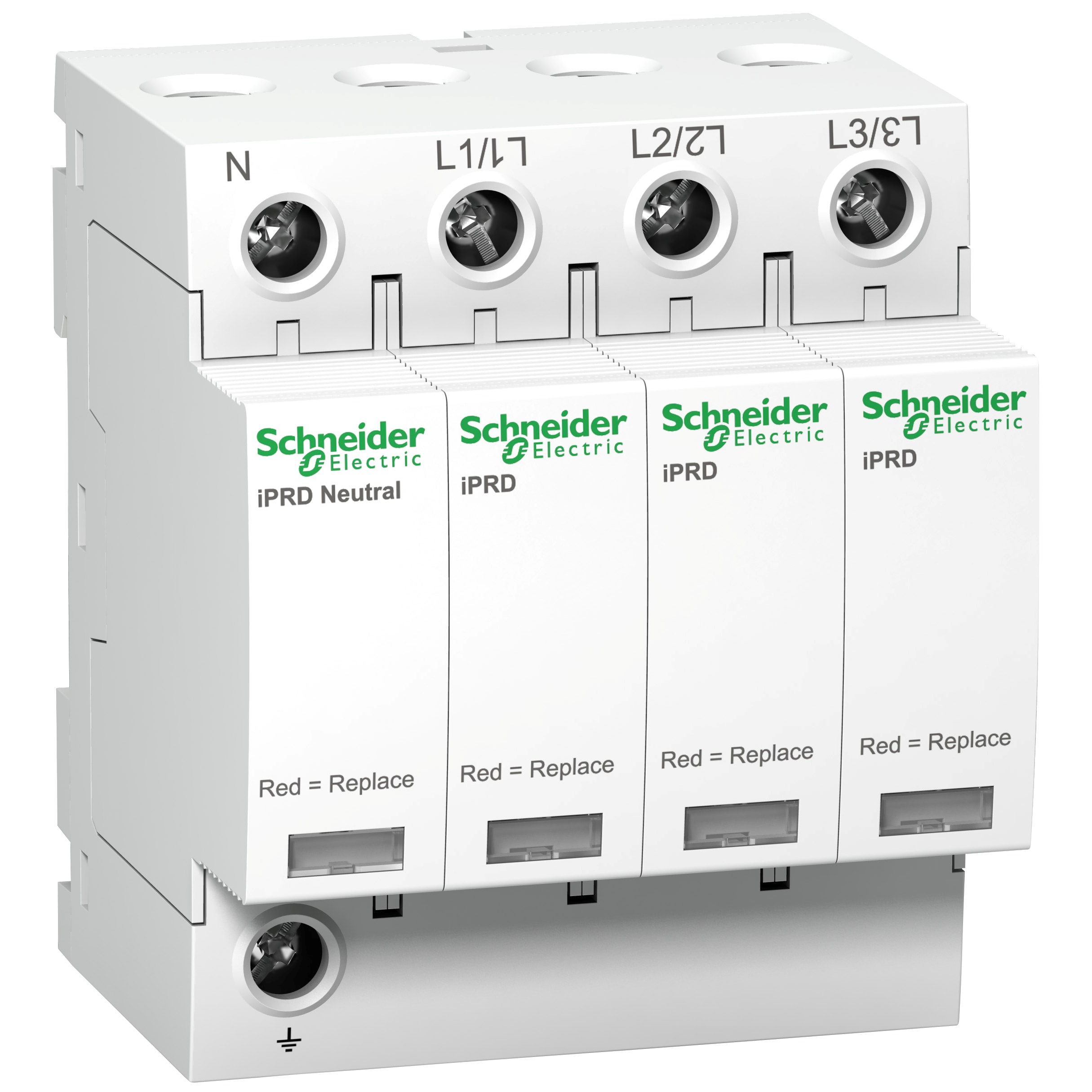 SCHNEIDER ELECTRIC - Scaricatore, Acti9, iPRD, 3P+N, 5kA, Imax 20kA, cartuccia estraibile, Tipo 2, TN-S, TT A9L20601