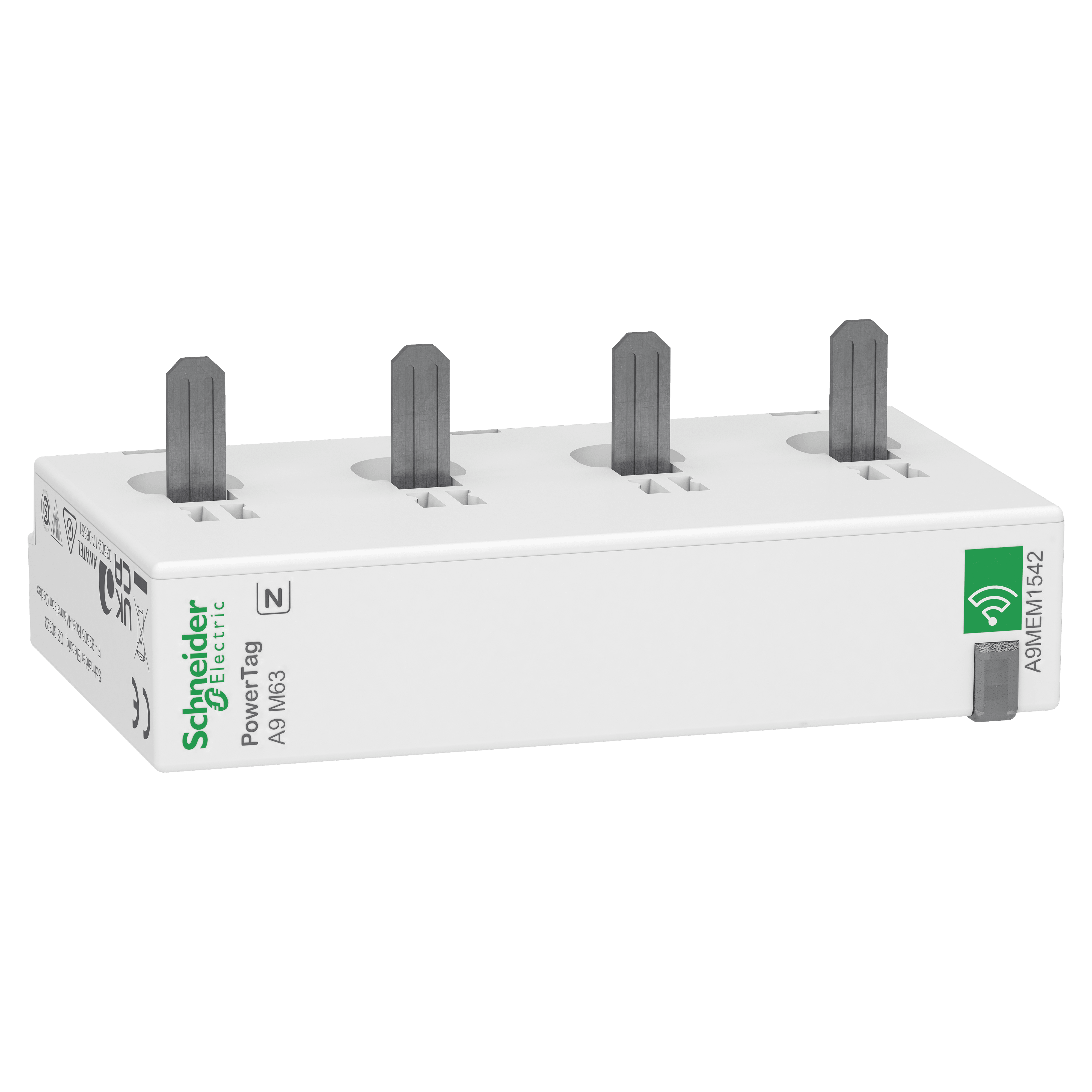 SCHNEIDER ELECTRIC - Acti 9 - PowerTag - 3P+N - Sensore di monitoraggio 63A - valle A9MEM1542